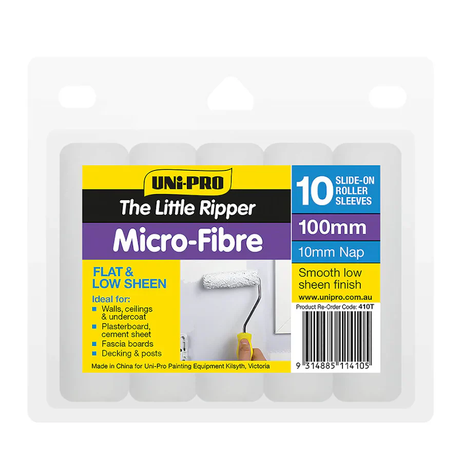UniPro Microfibre Roller Covers 100mm 4mm Nap - Image 2