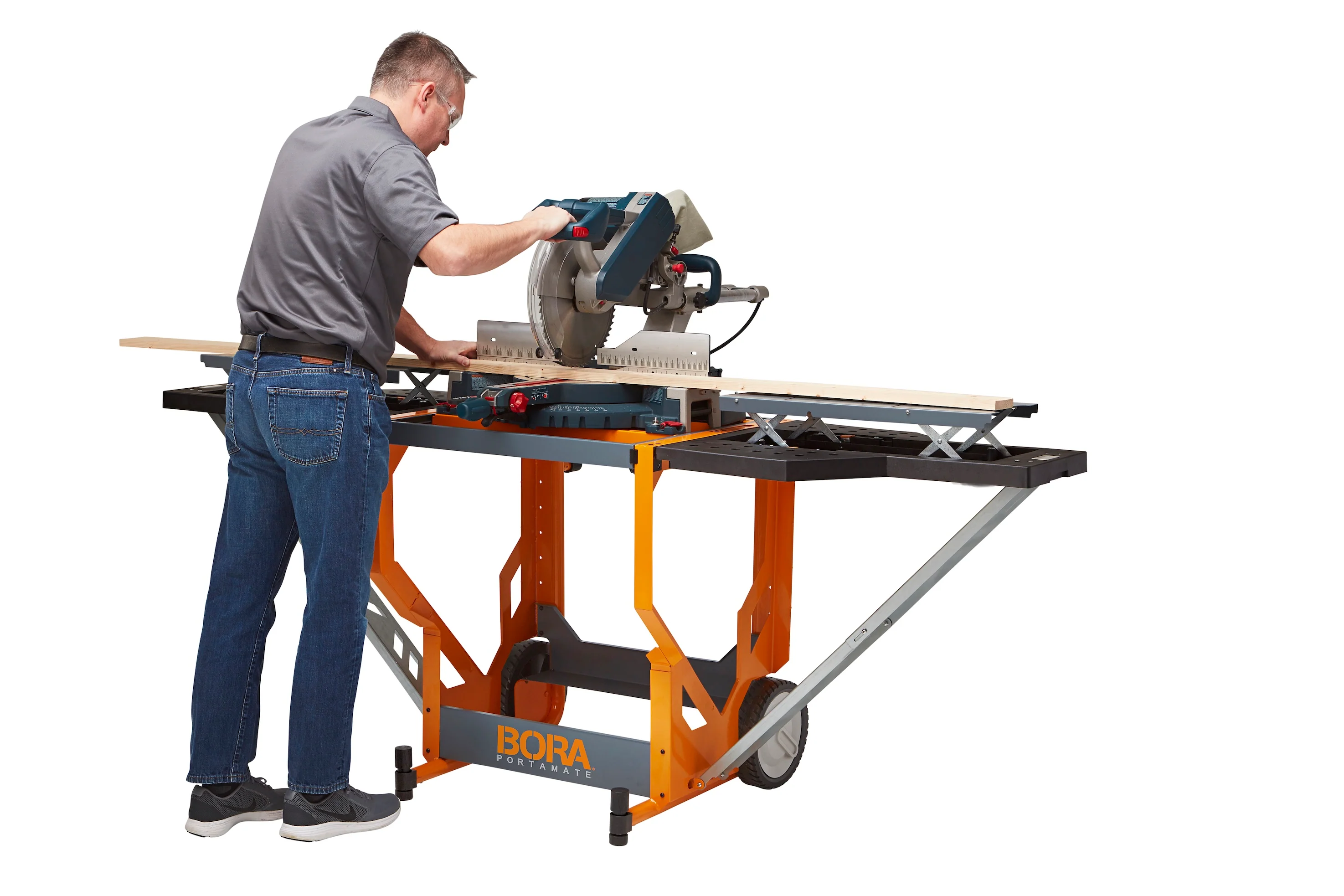 BORA Portacube STR Mitre Saw Workstation with Rotating Table - Image 5