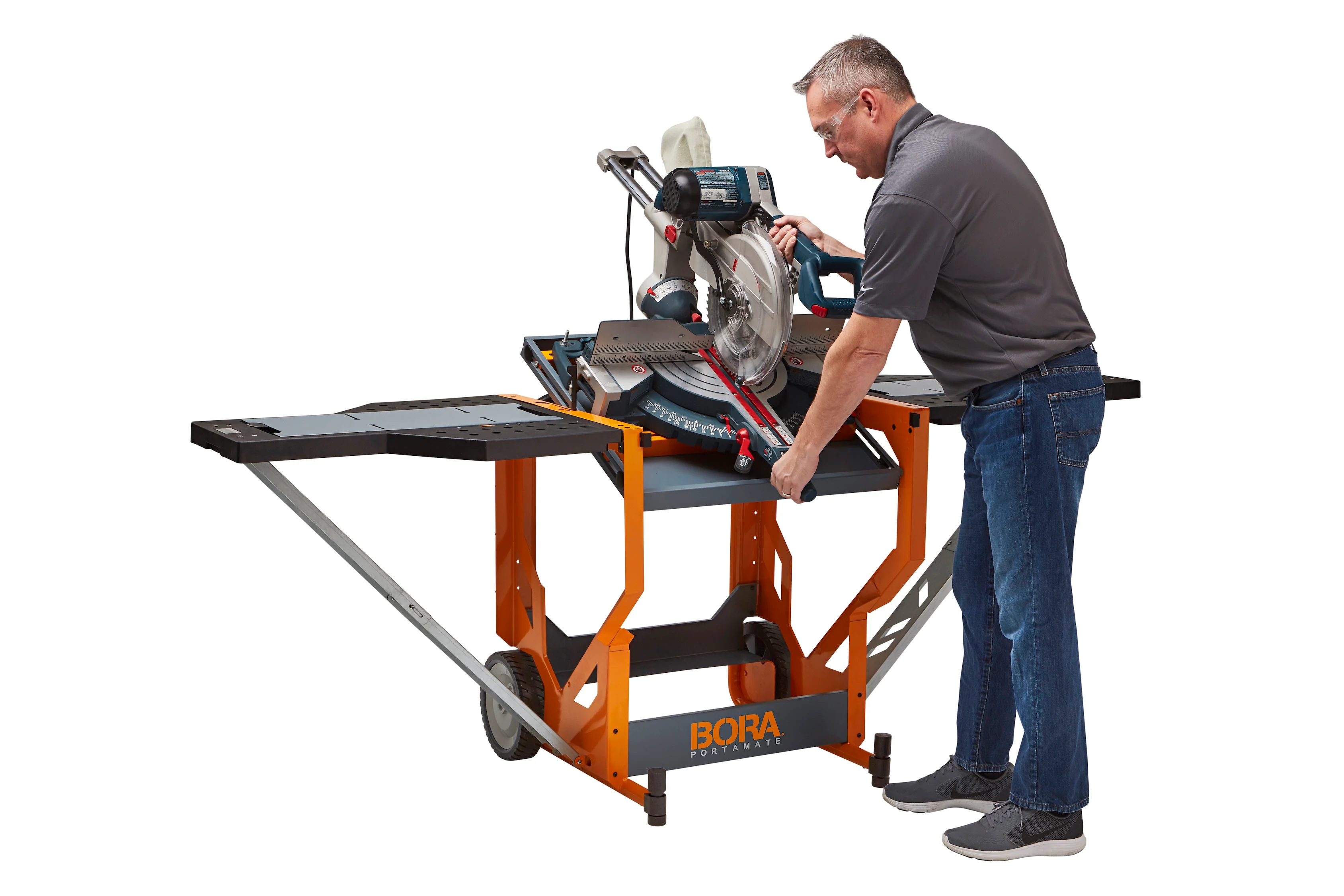 BORA Portacube STR Mitre Saw Workstation with Rotating Table - Image 6