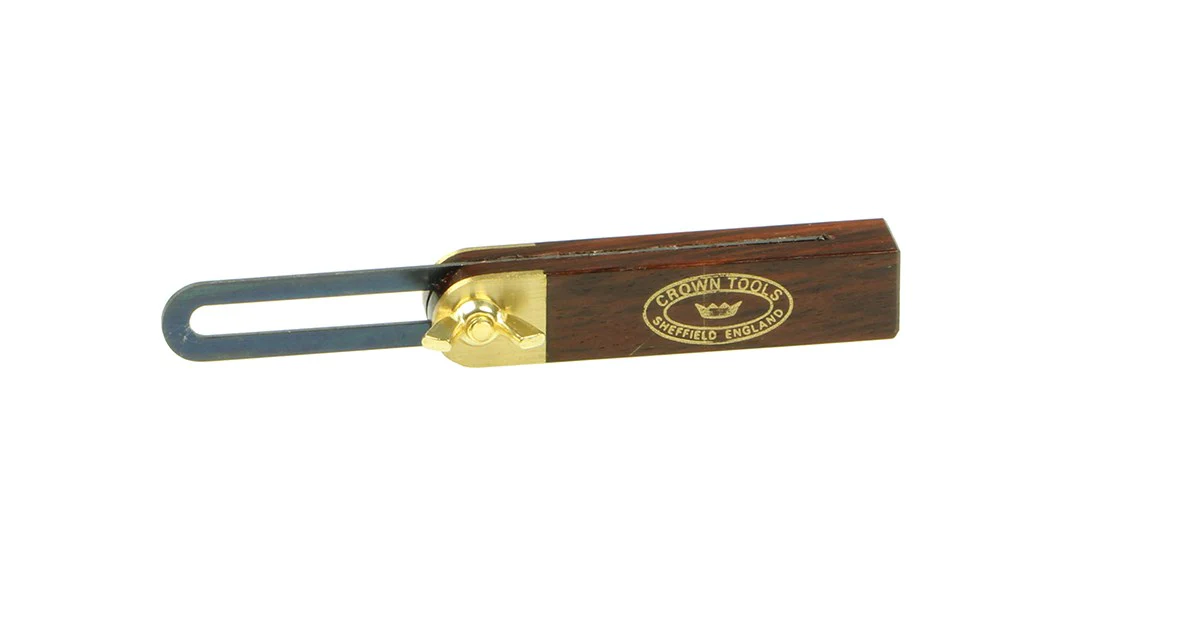 Crown Sliding Bevel 100mm Blade 75mm Rosewood & Brass Handle - Image 3