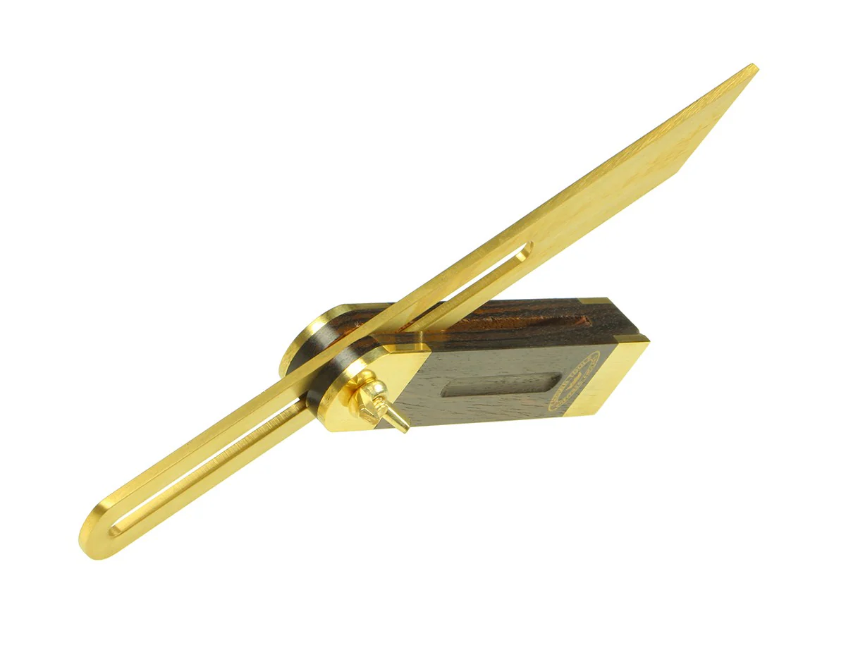 Crown Sliding Bevel 230mm Brass Blade 145mm Rosewood & Brass Handle - Image 3