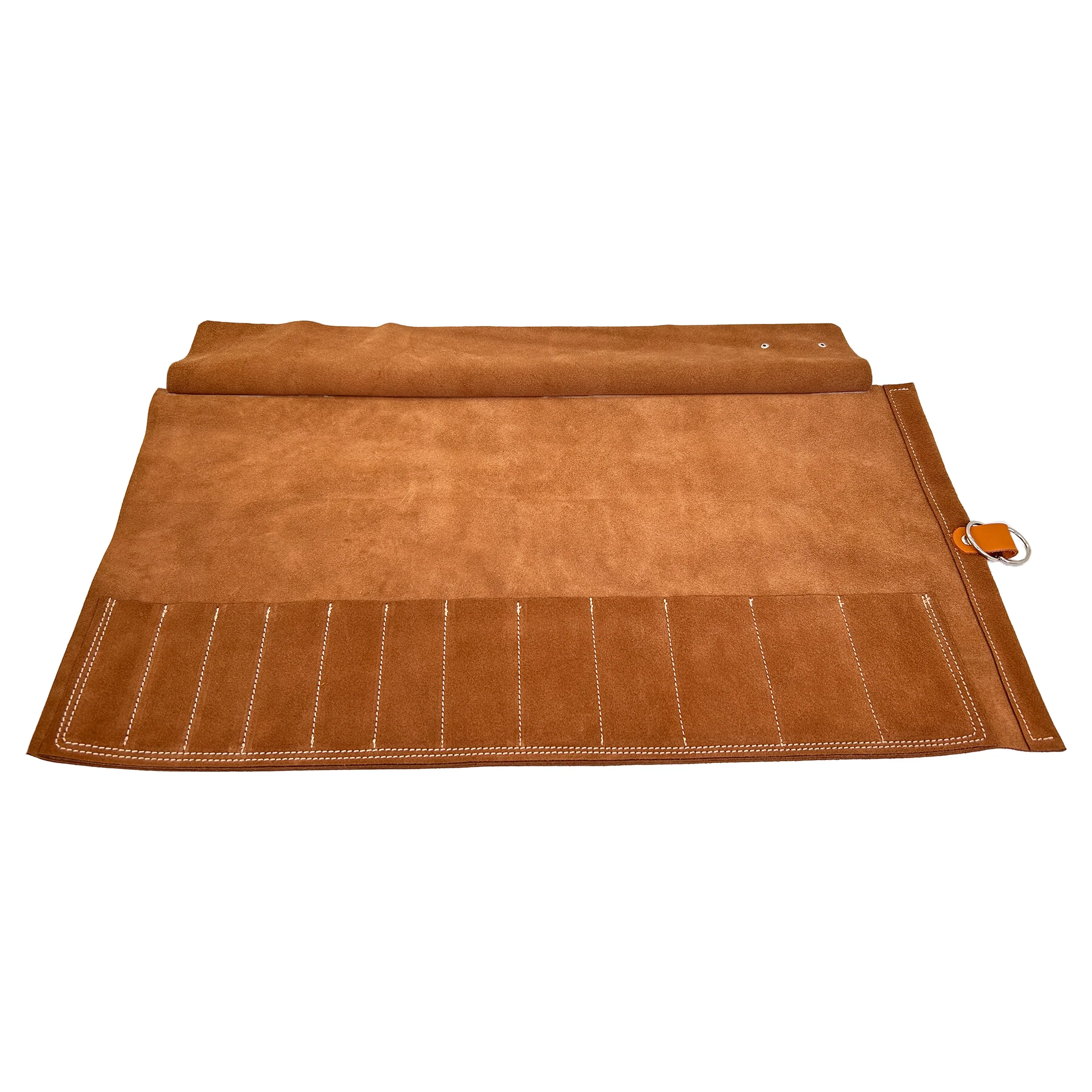 En Mina 12 Pocket Suede Chisel Roll - Image 5