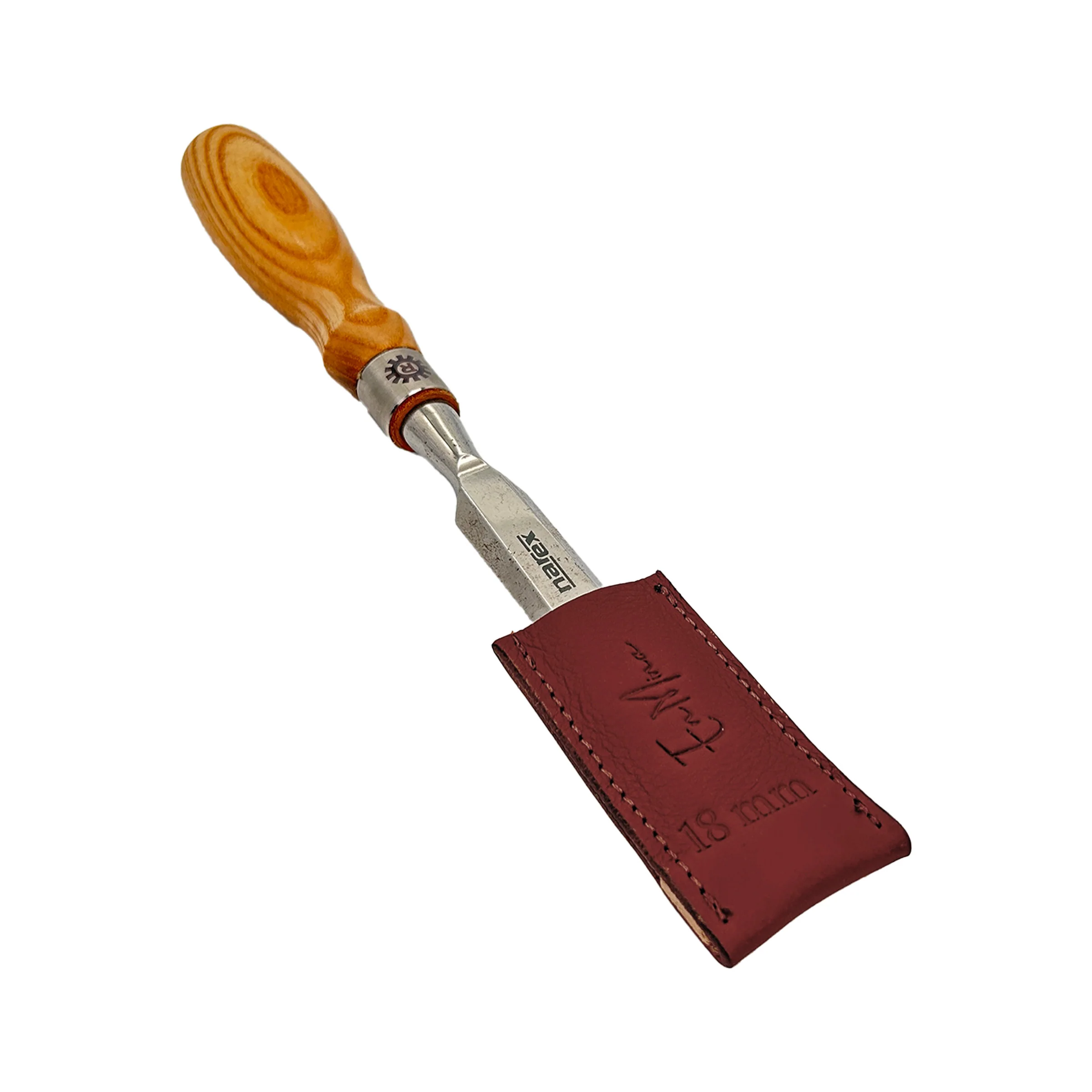 En Mina Chisel Tip Protector / Holdfast Sheath Tan Leather - Image 10