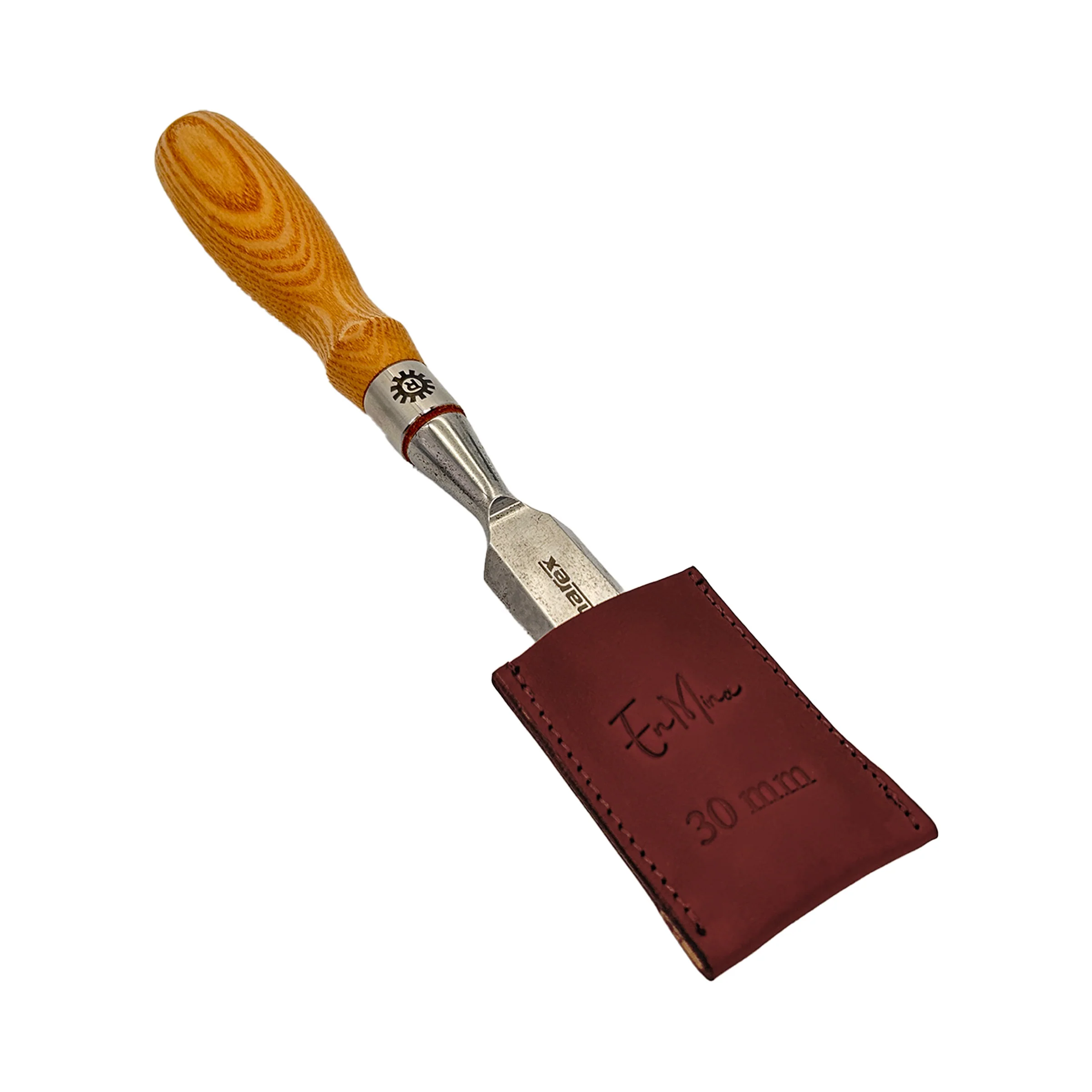 En Mina Chisel Tip Protector / Holdfast Sheath Tan Leather - Image 12