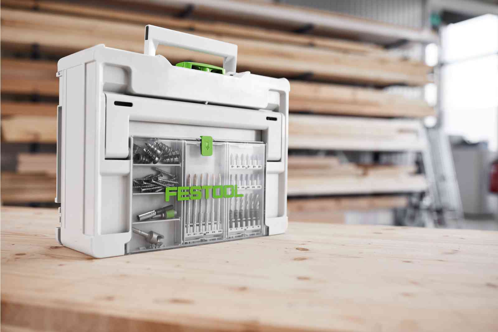 Festool Systainer3 SYS 2 Medium 187mm x 396mm with Storage Lid - Image 7