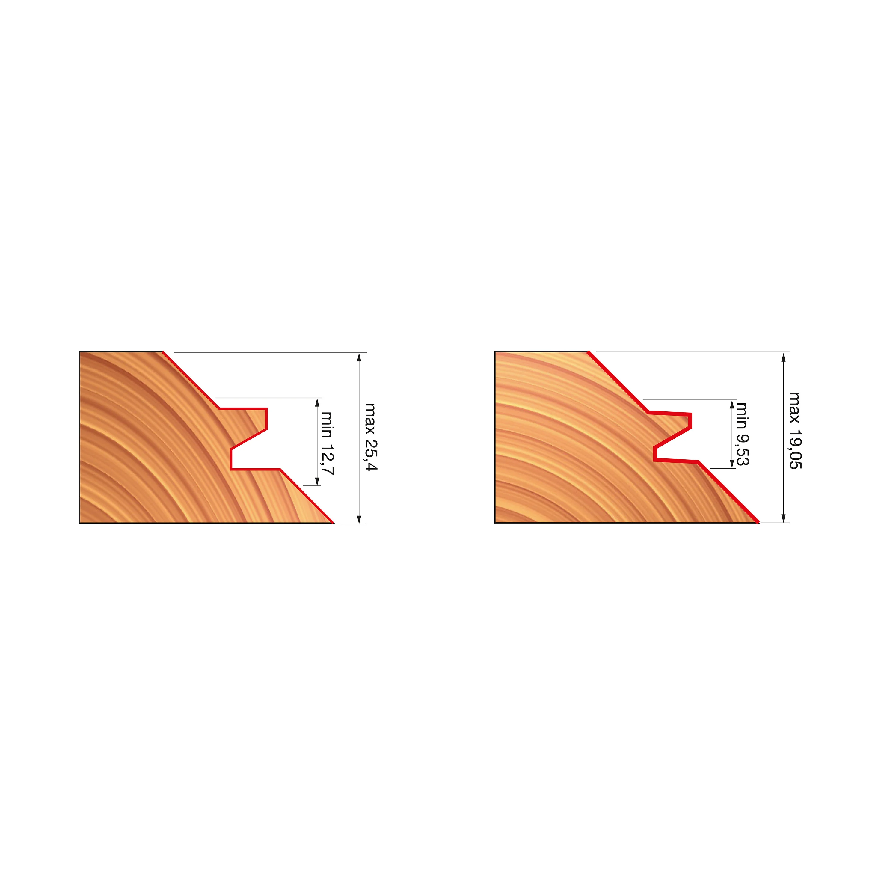 Freud Lock Mitre Router Bits 45 Degree 1/2in Shank - Image 7