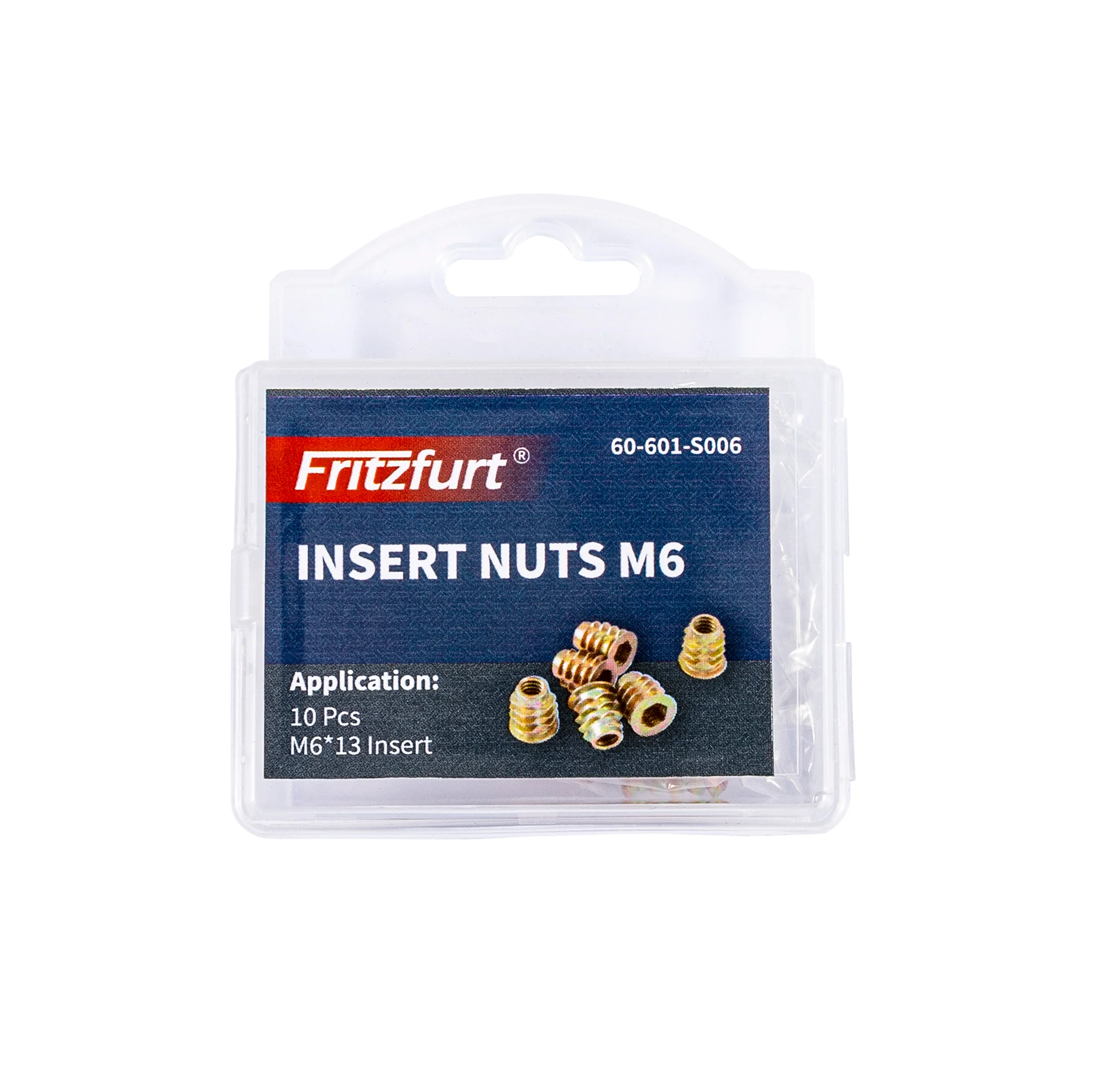 Fritzfurt Threaded Insert Nuts M6 Pack of 10 - Image 2