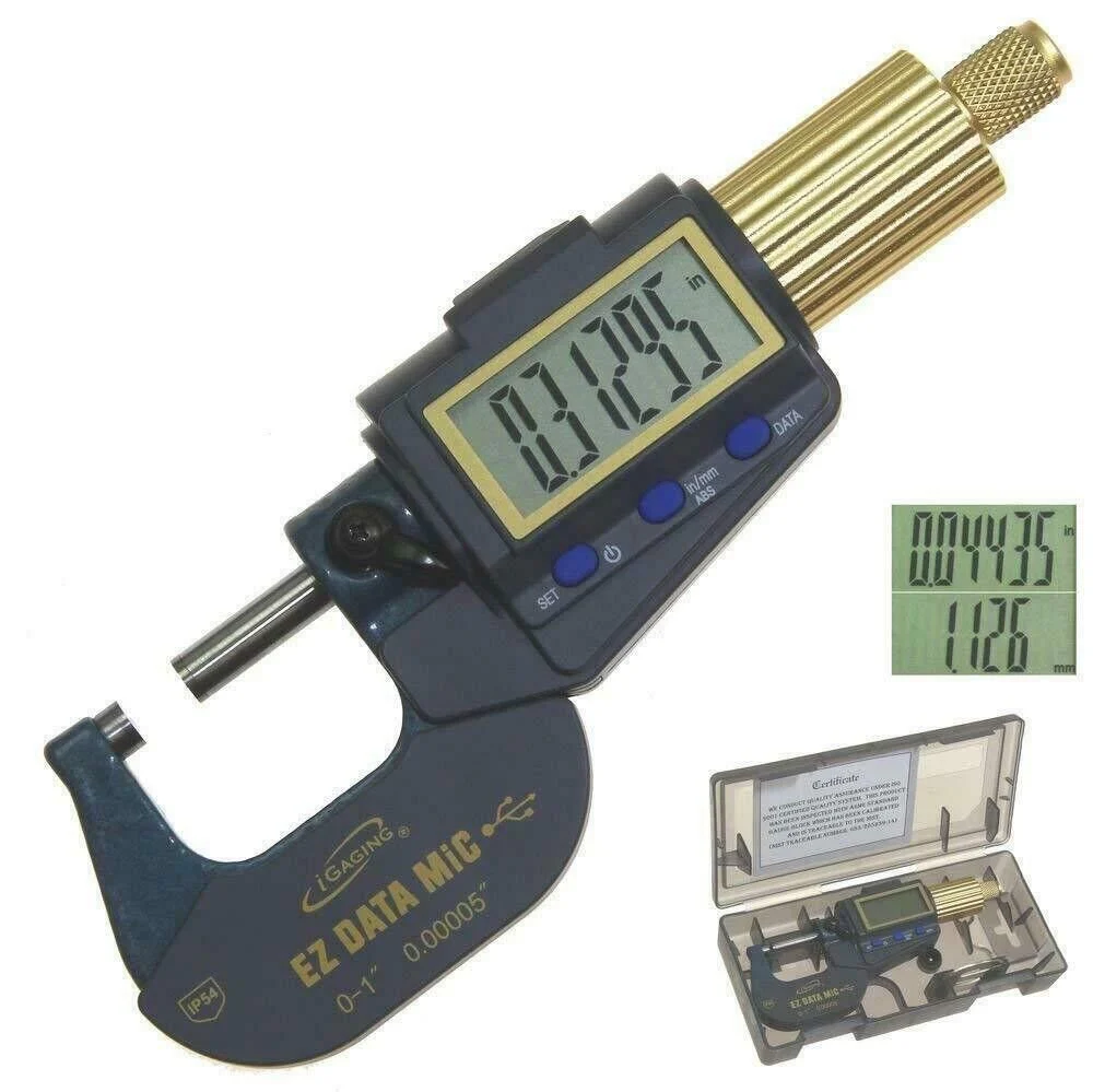 iGaging Digital Micrometer Multi Scale 1in Measuring Capacity - Image 4