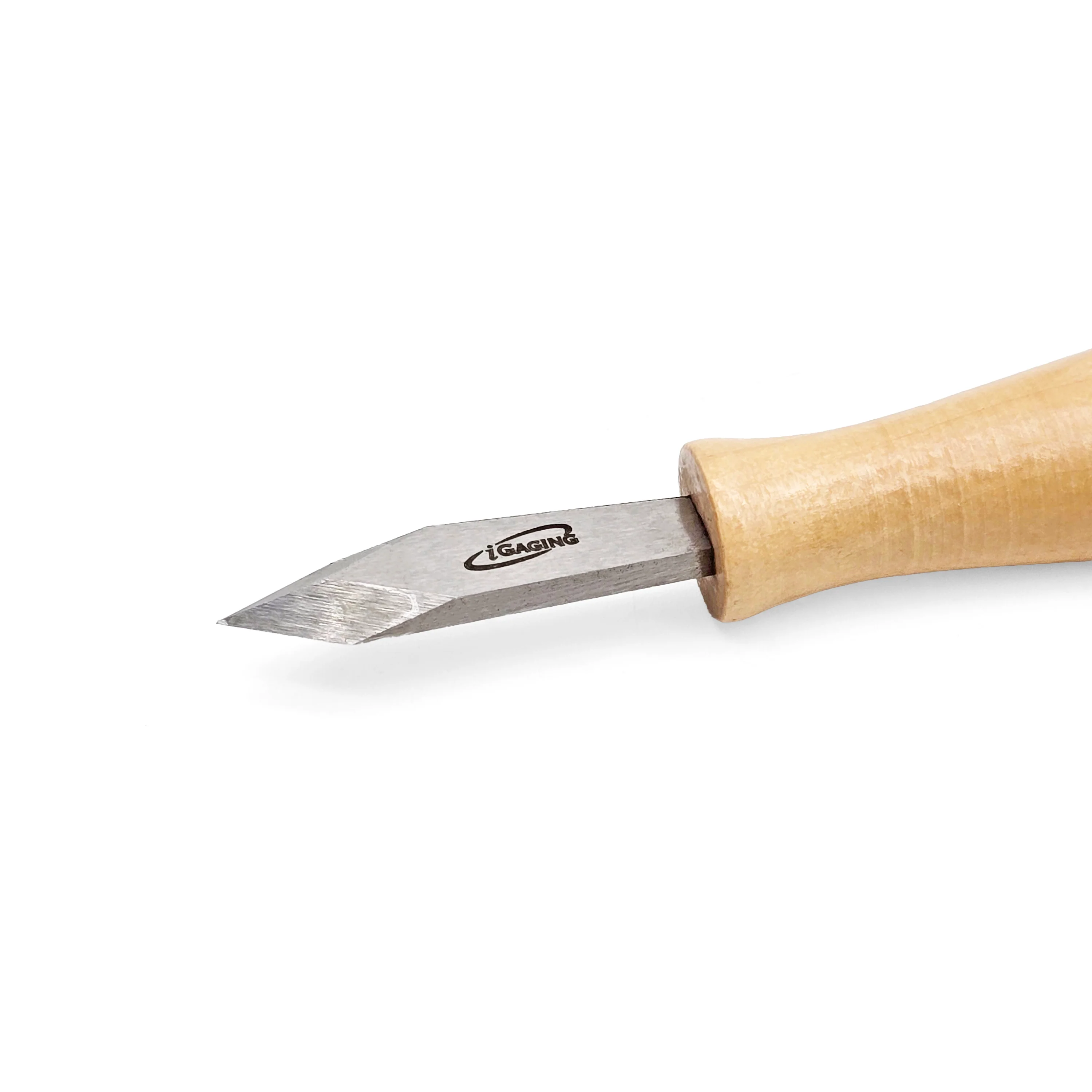 iGaging Marking Knife Spearpoint Wood Handle - Image 3