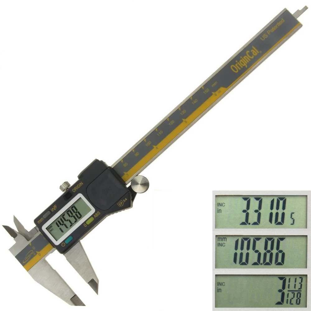 iGaging OriginCal Digital Vernier Calipers 150mm Metric Imperial Scale - Image 3