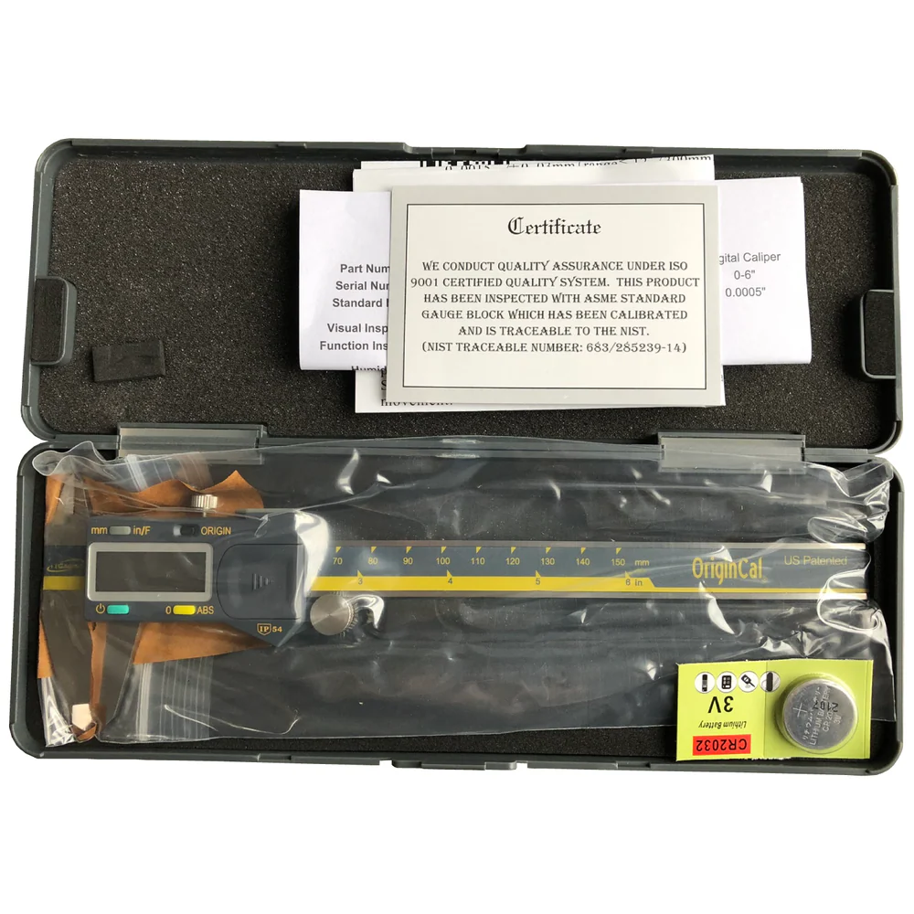 iGaging OriginCal Digital Vernier Calipers 150mm Metric Imperial Scale - Image 4