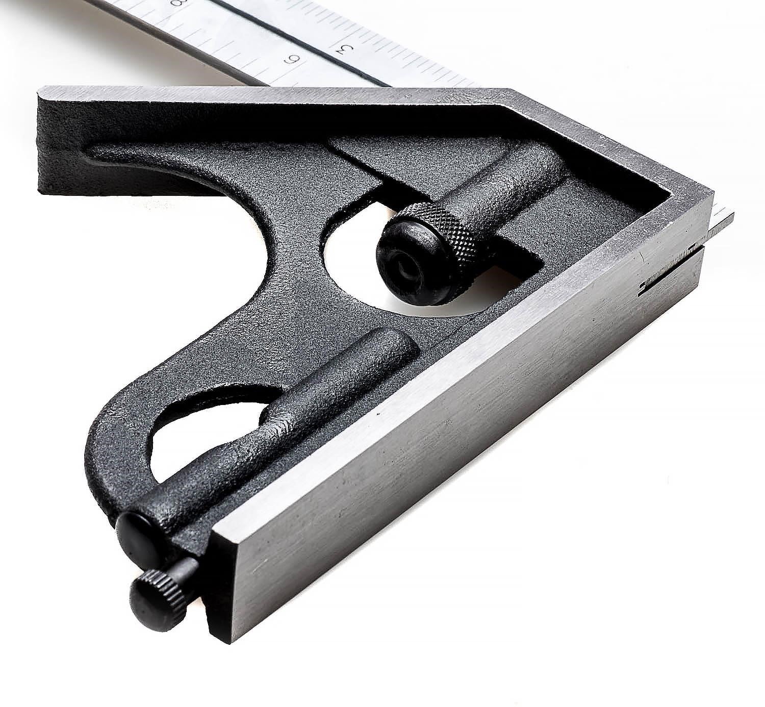 iGaging Two Piece Combination Square Set with Ruler & Try Square Head - Image 5