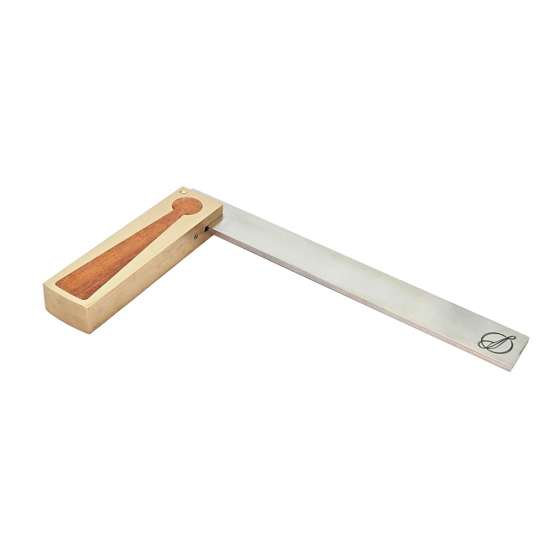 Ironbark Toolworks Try Square Brass with Mulga Inlay - Image 7
