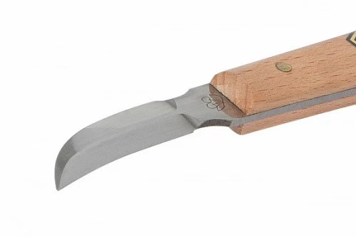 Kirschen Two Cherries #3353 Chip Carving Knife 38mm with Double Sided Curved Edge for Woodcarving - Image 3