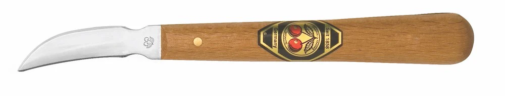 Kirschen Two Cherries #3353 Chip Carving Knife 38mm with Double Sided Curved Edge for Woodcarving - Image 4