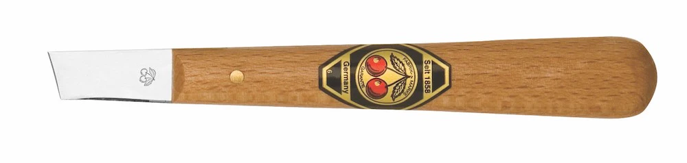 Kirschen Two Cherries #3354 Chip Carving Knife 12.5mm with Straight Blade Skew Edge for Woodcarving - Image 4