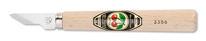 Kirschen Two Cherries #3356 Chip Carving Knife 14mm with Small Blade Skew Edge for Woodcarving - Image 3