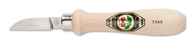 Kirschen Two Cherries #3362 Chip Carving Knife 38mm with Round Neck Straight Edge for Woodcarving - Image 4
