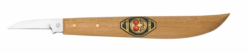 Kirschen Two Cherries #3363 Chip Carving Knife 35mm with Round Neck Straight Edge for Lino Cutting - Image 3