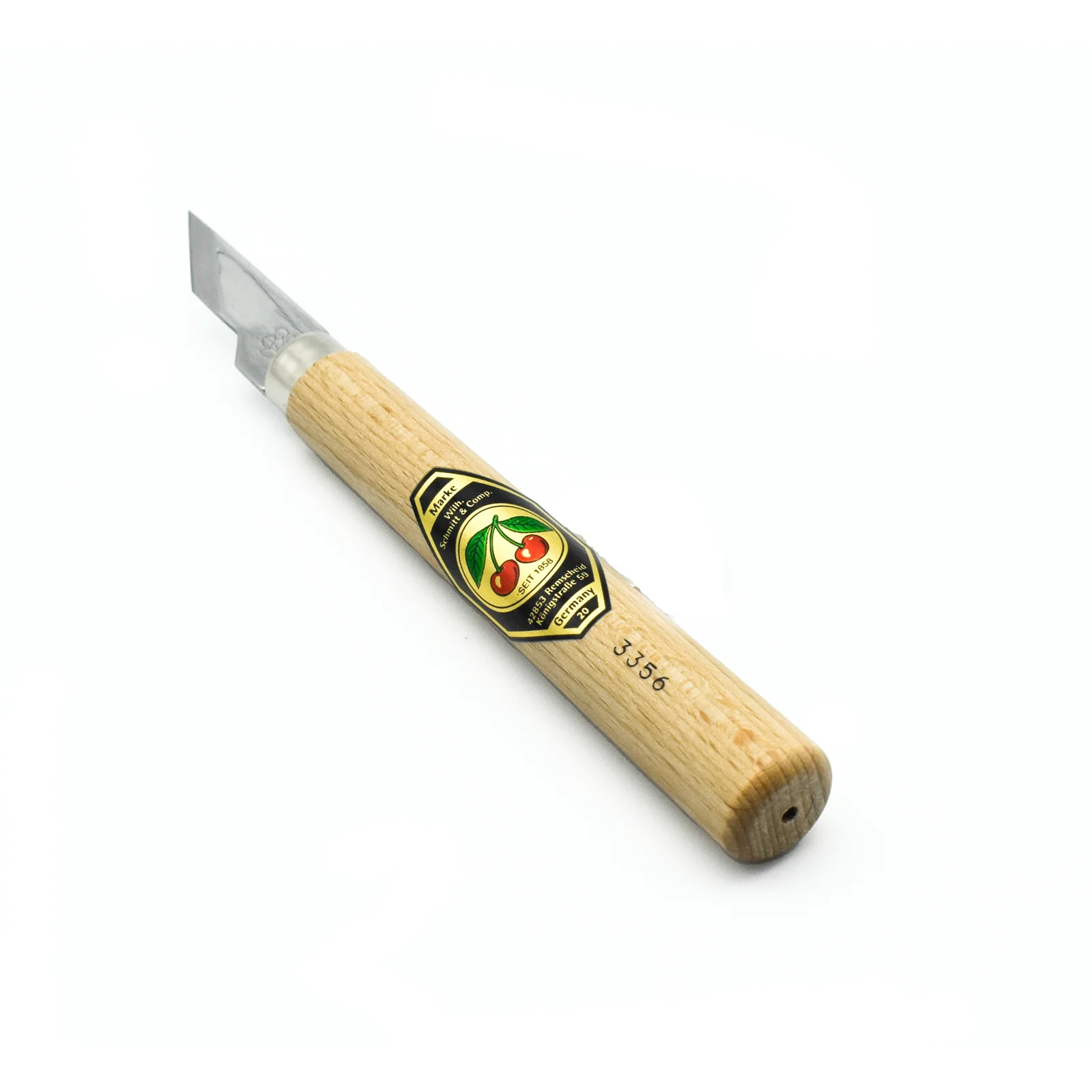 Kirschen Two Cherries Set of 3 Chip Carving Knives with Skew Edge for Woodcarving - Image 4