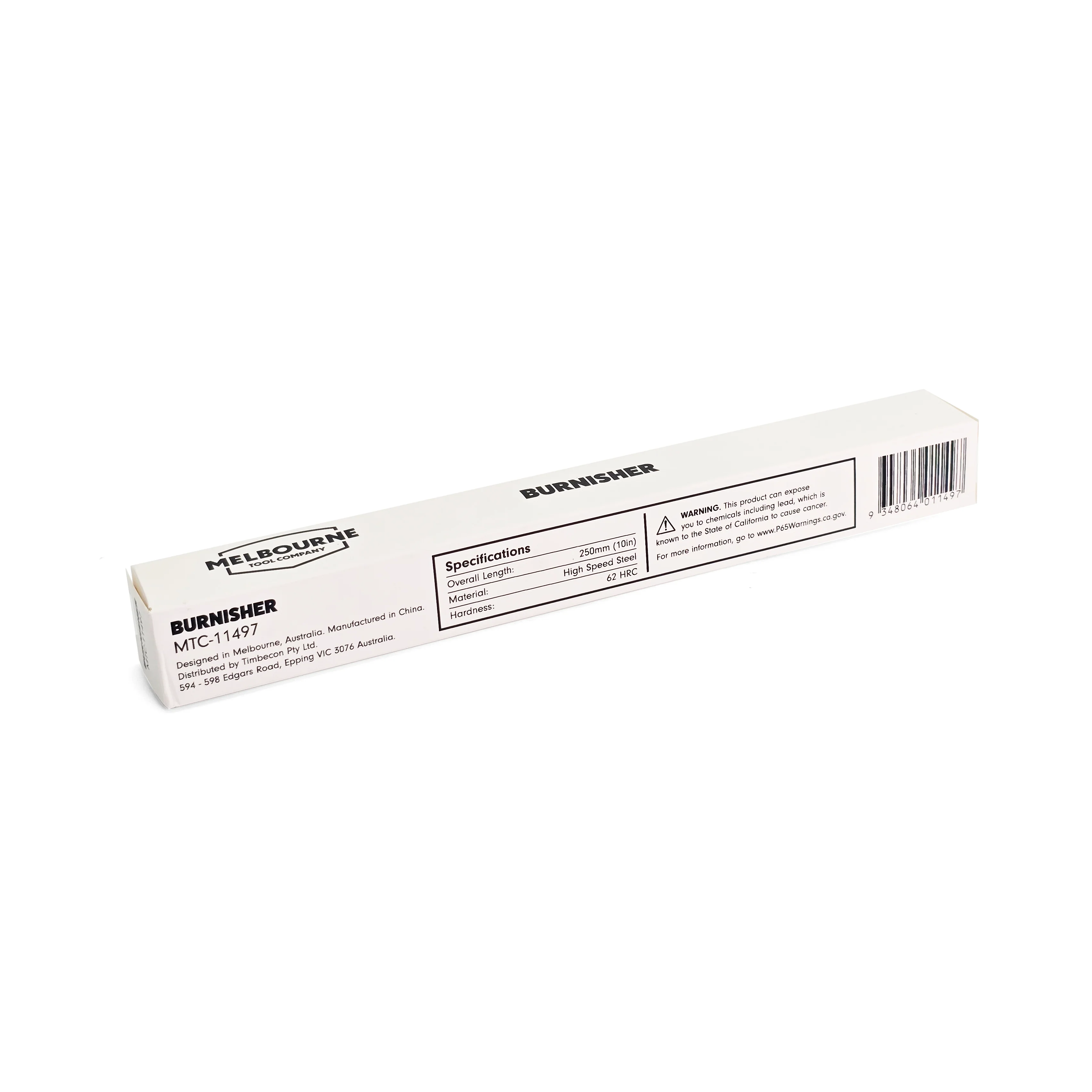 Melbourne Tool Company Scraper Burnisher HSS 250mm - Image 6