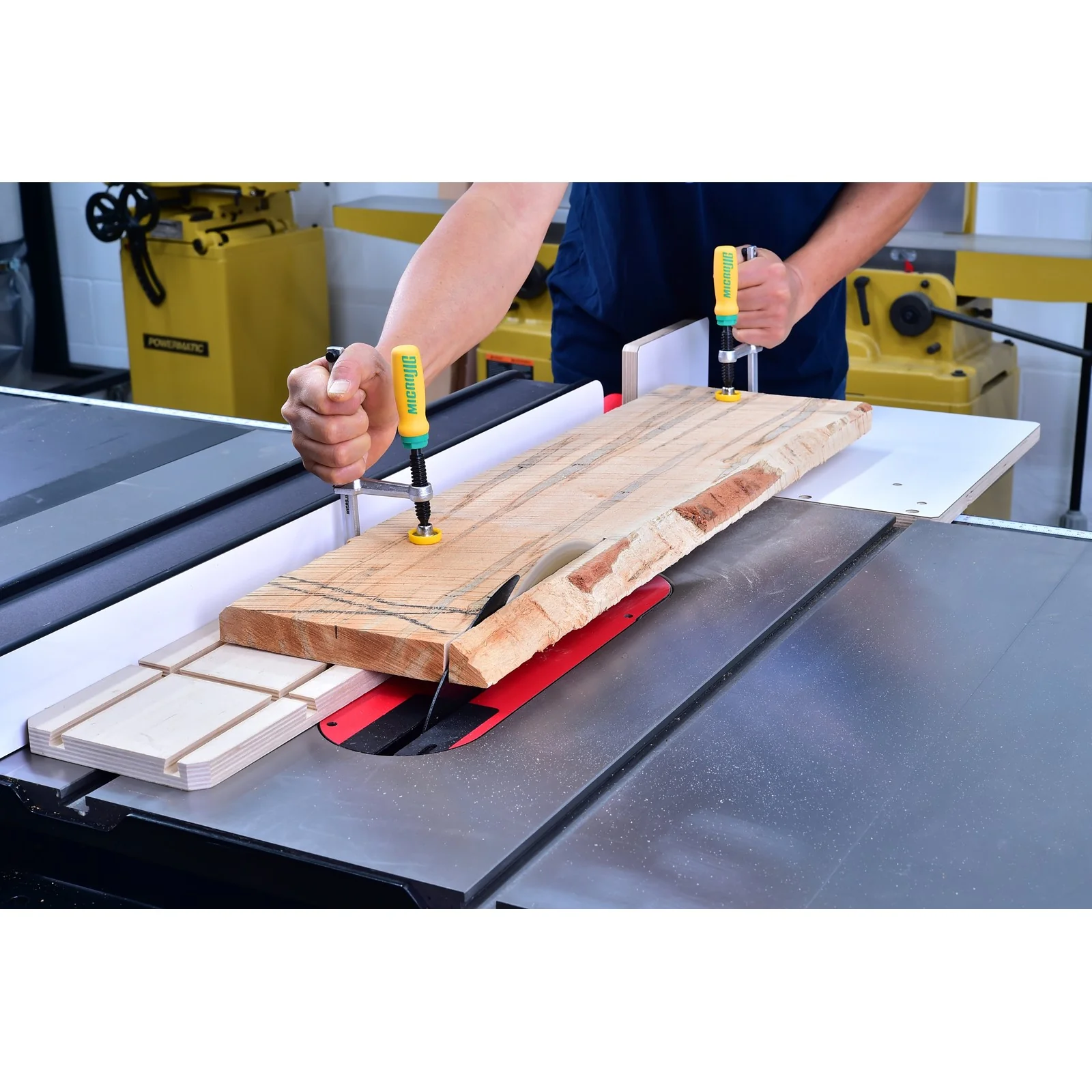 MicroJig MatchFit Dovetail Track Clamp Pro Set of Two Clamps and Accessories - Image 2