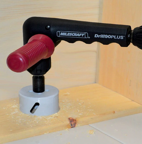 Milescraft Drill 90 Plus Right-Angle Drill Attachment with 3/8in Keyless Chuck - Image 4