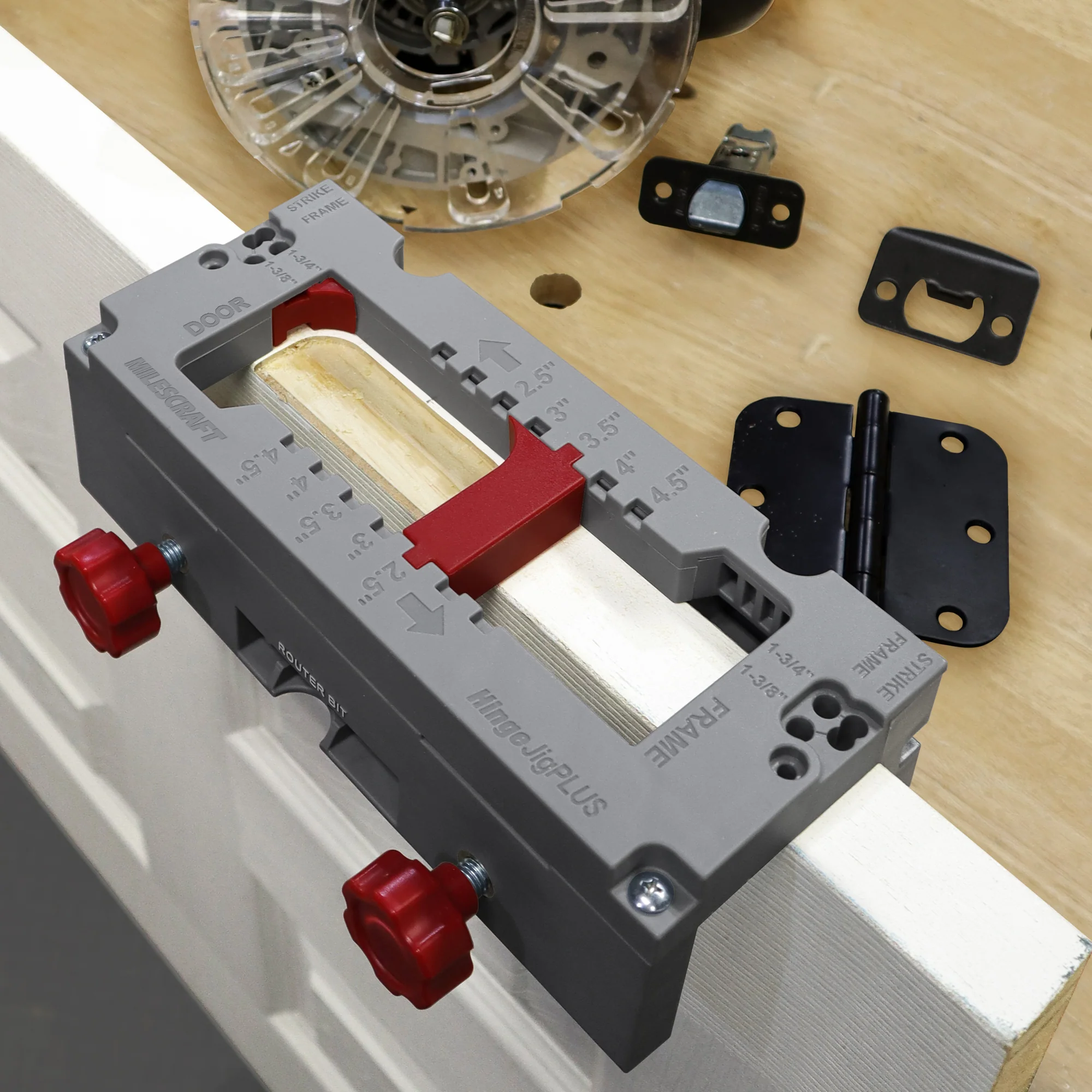 Milescraft HingeJigPLUS with PinDoctor & Router Bit for Door Hardware Installation - Image 6