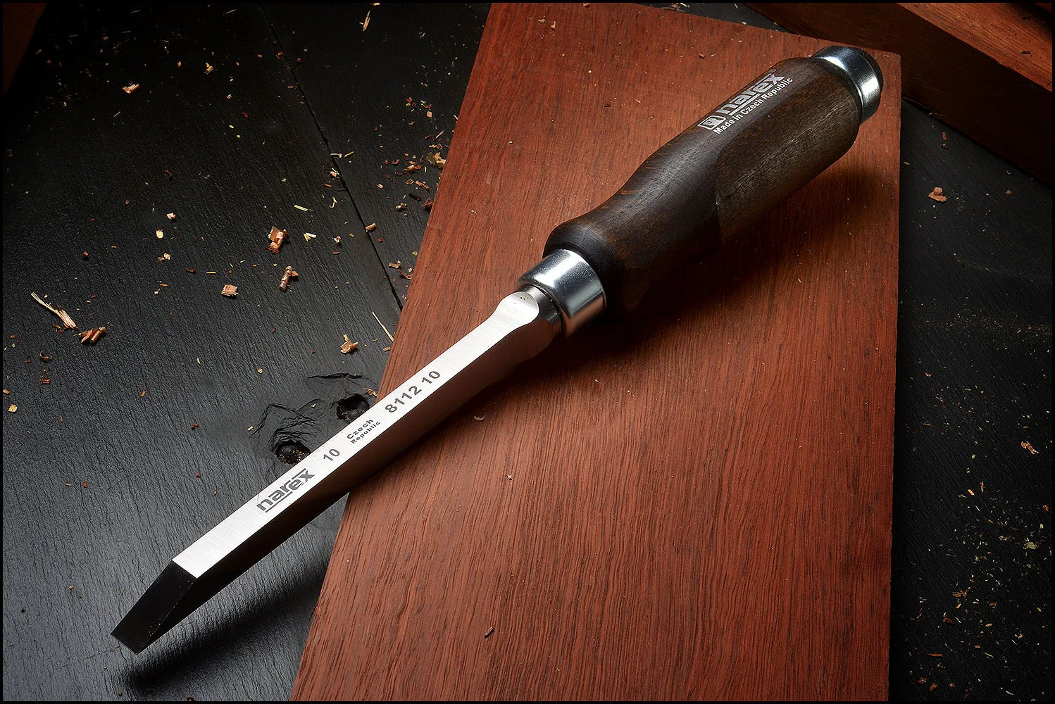 Narex Mortice Chisels Hooped Handles for Mortising - Image 9