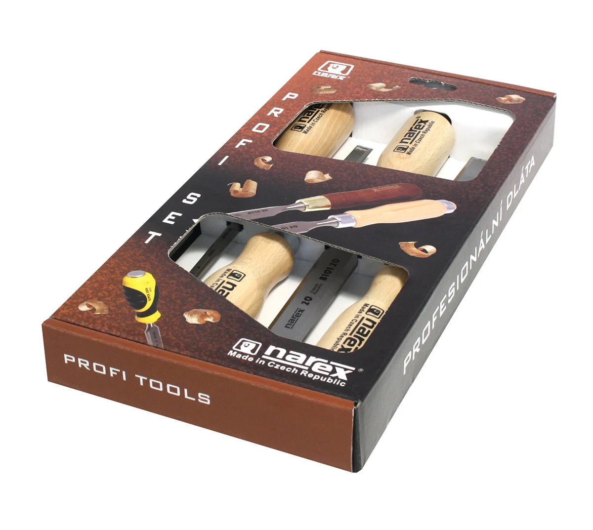 Narex Set of 4 Cabinet Chisels Bevel Edge for Wood Joinery - Image 3