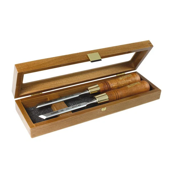 Narex Skew Paring Chisel Sets with Wooden Case - Image 3