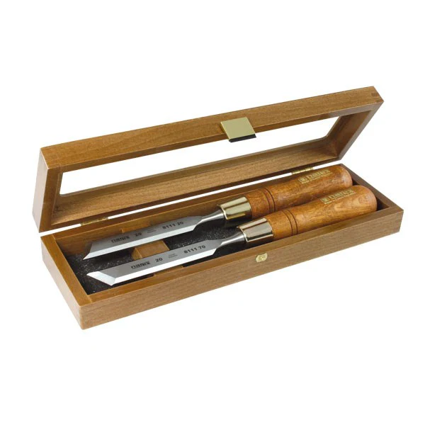 Narex Skew Paring Chisel Sets with Wooden Case - Image 5
