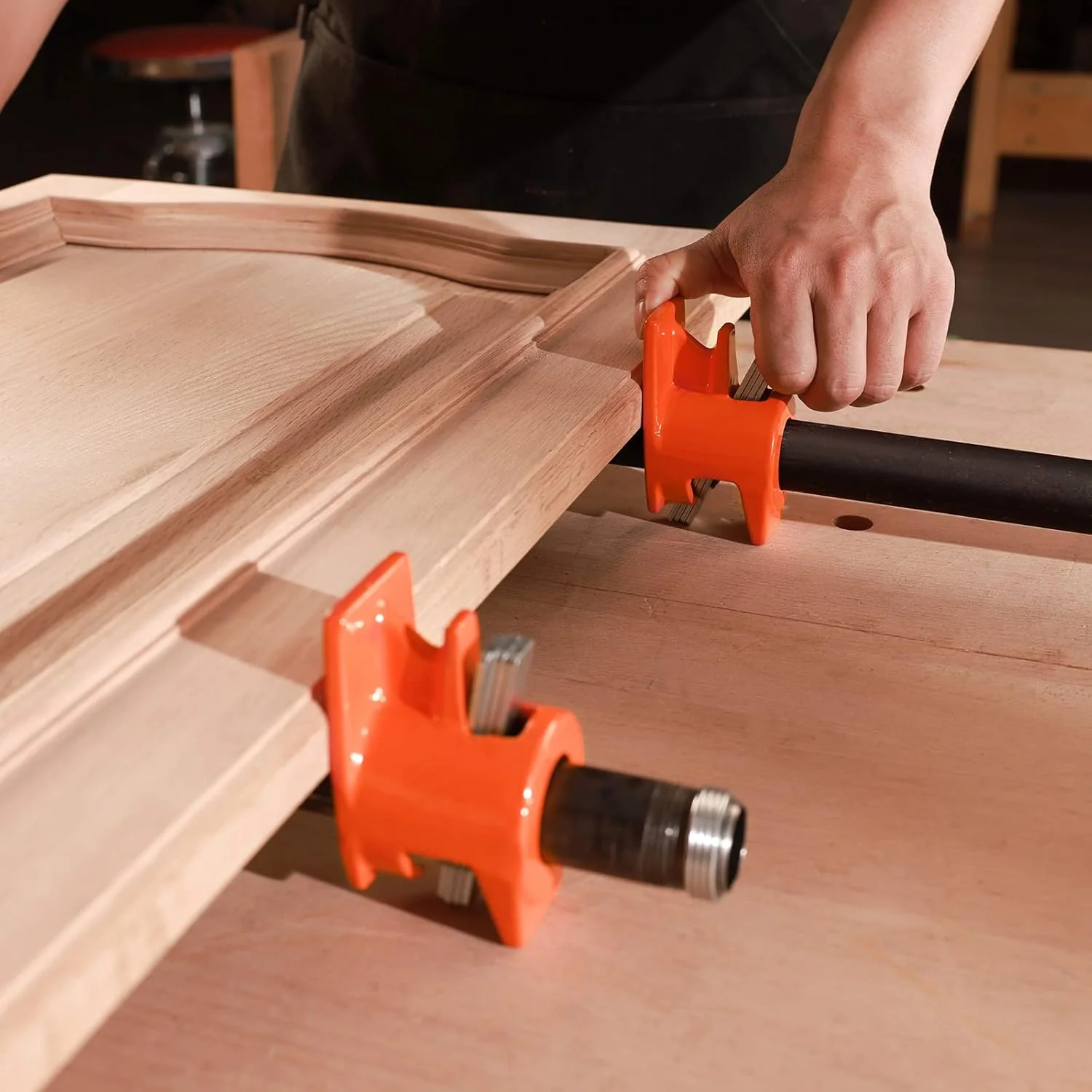 Pony Jorgensen Classic Clutched Pipe Clamp Fixture with 2100mm 3/4in Threaded Pipe - Image 2