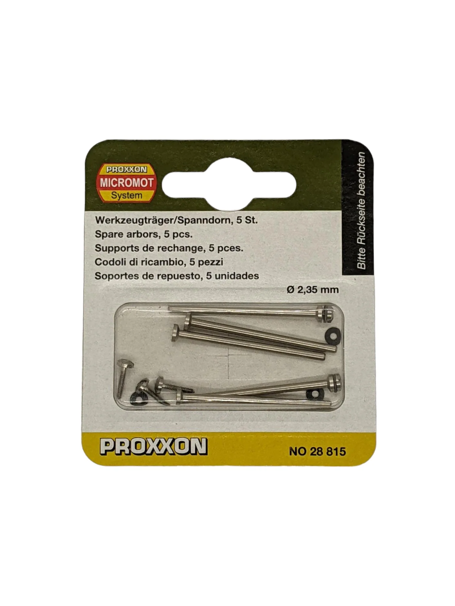 PROXXON Pack of 5 Replacement Arbors for MICROMOT System Rotary Tools - Image 2