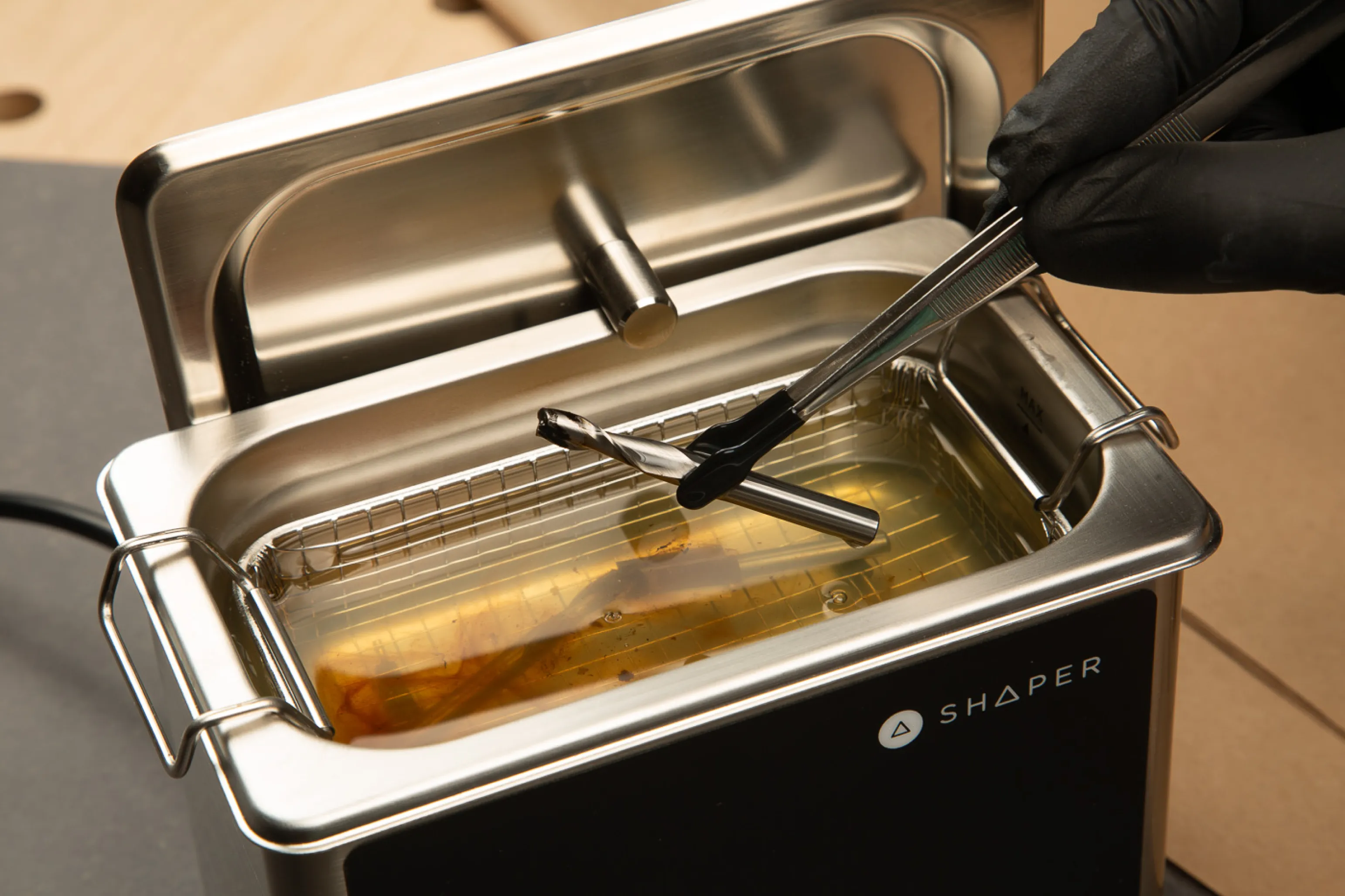 Shaper Tools BitWasher Ultrasonic Router Bit Cleaner - Image 3