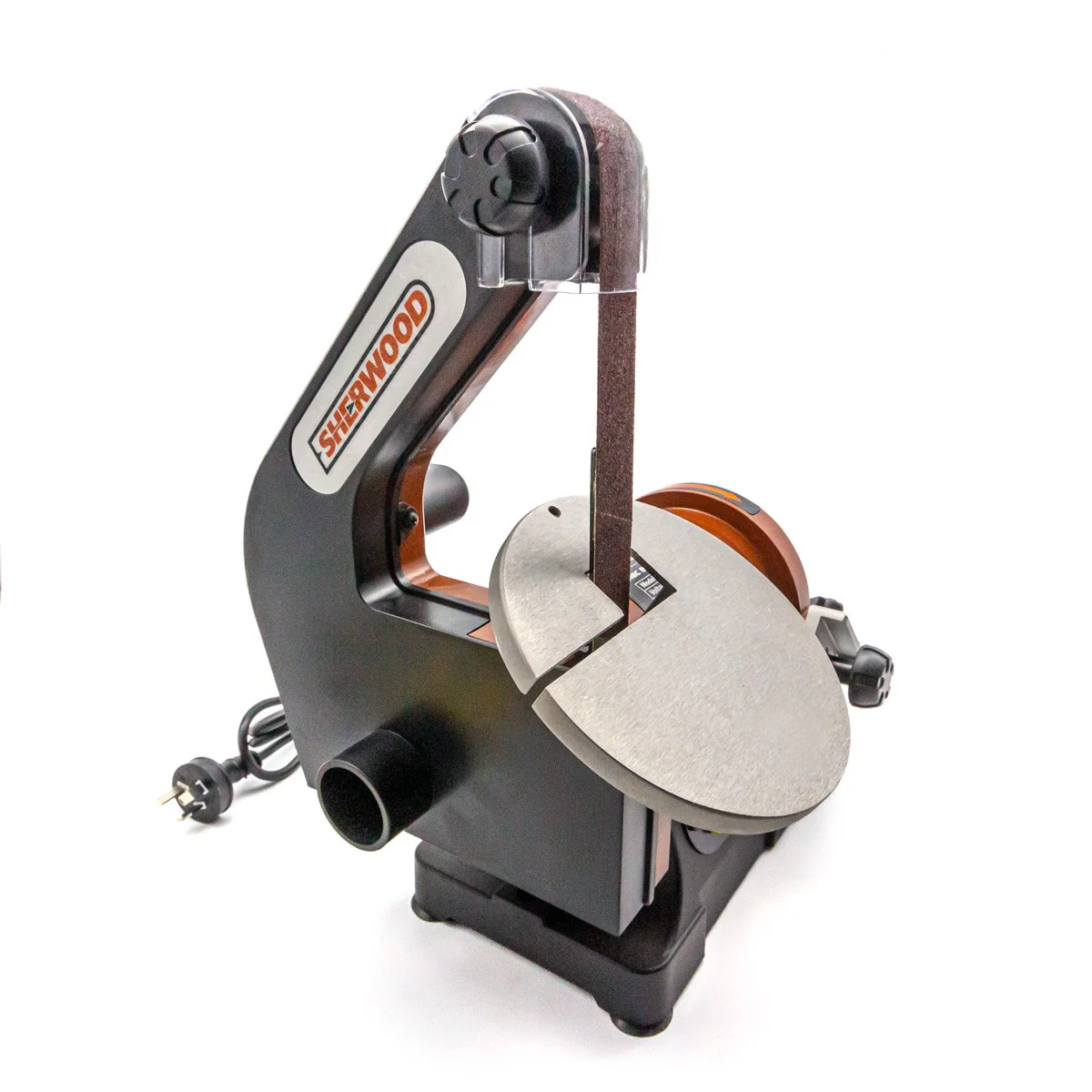 Sherwood 1 x 5in Benchtop Vertical Belt and Disc Sander Linisher 250W - Image 7
