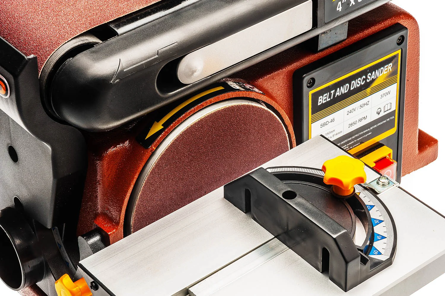 Sherwood 4 x 6in Benchtop Belt and Disc Sander 375W - Image 8