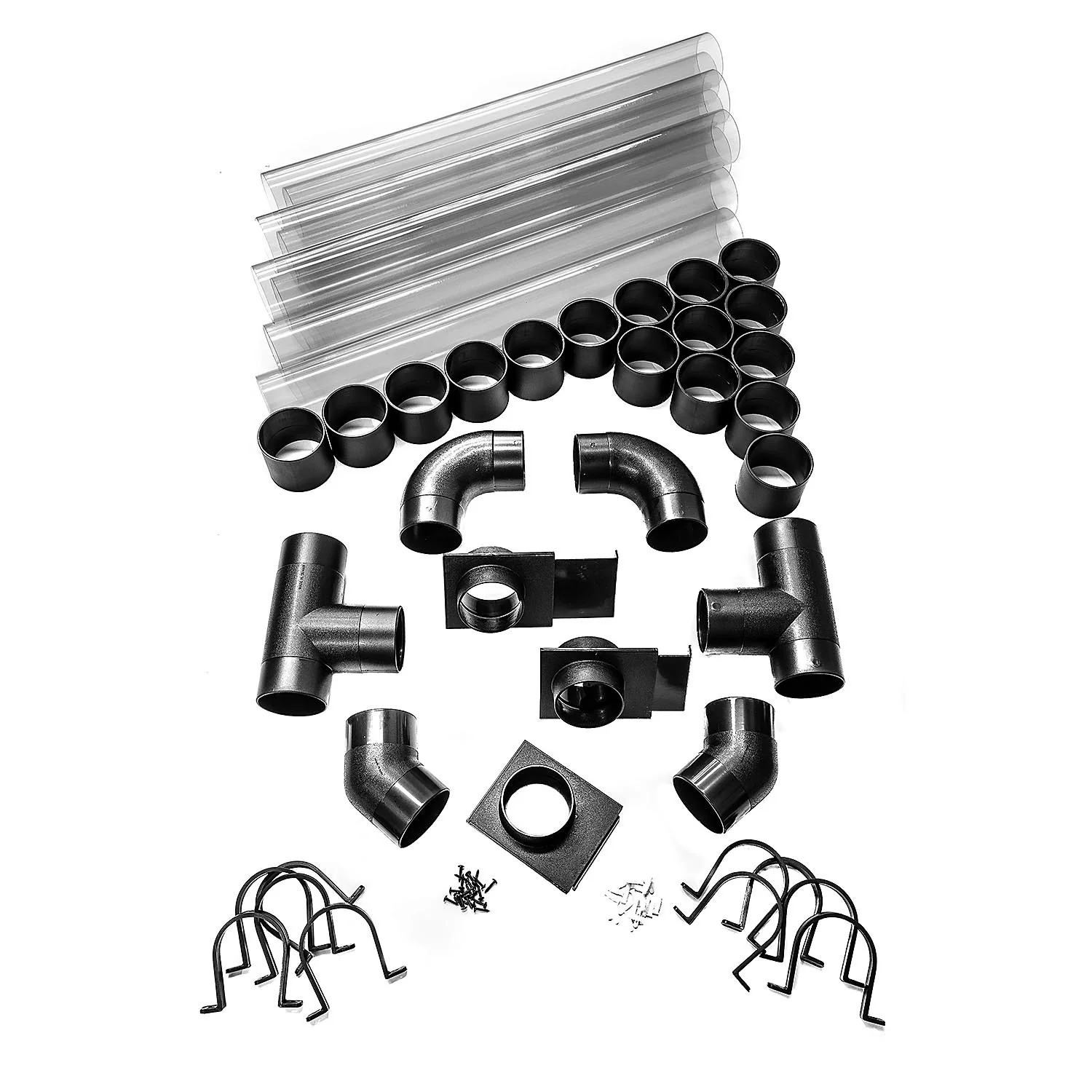 Sherwood 4in Wall Mounted Dust Extractor Fitting Set - Image 2