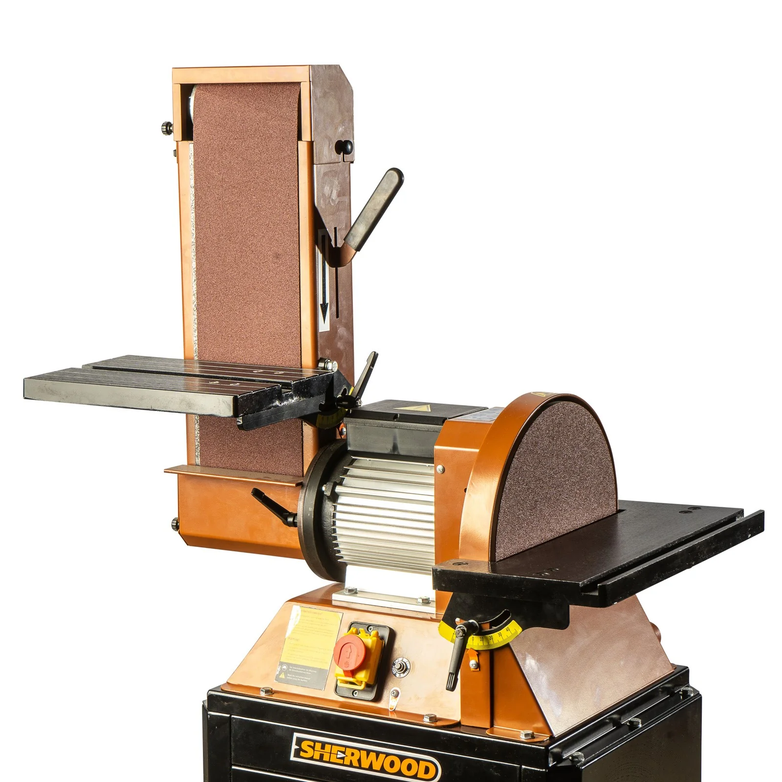 Sherwood 6 x 12in Belt and Disc Sander with Cabinet Stand 1100W - Image 5
