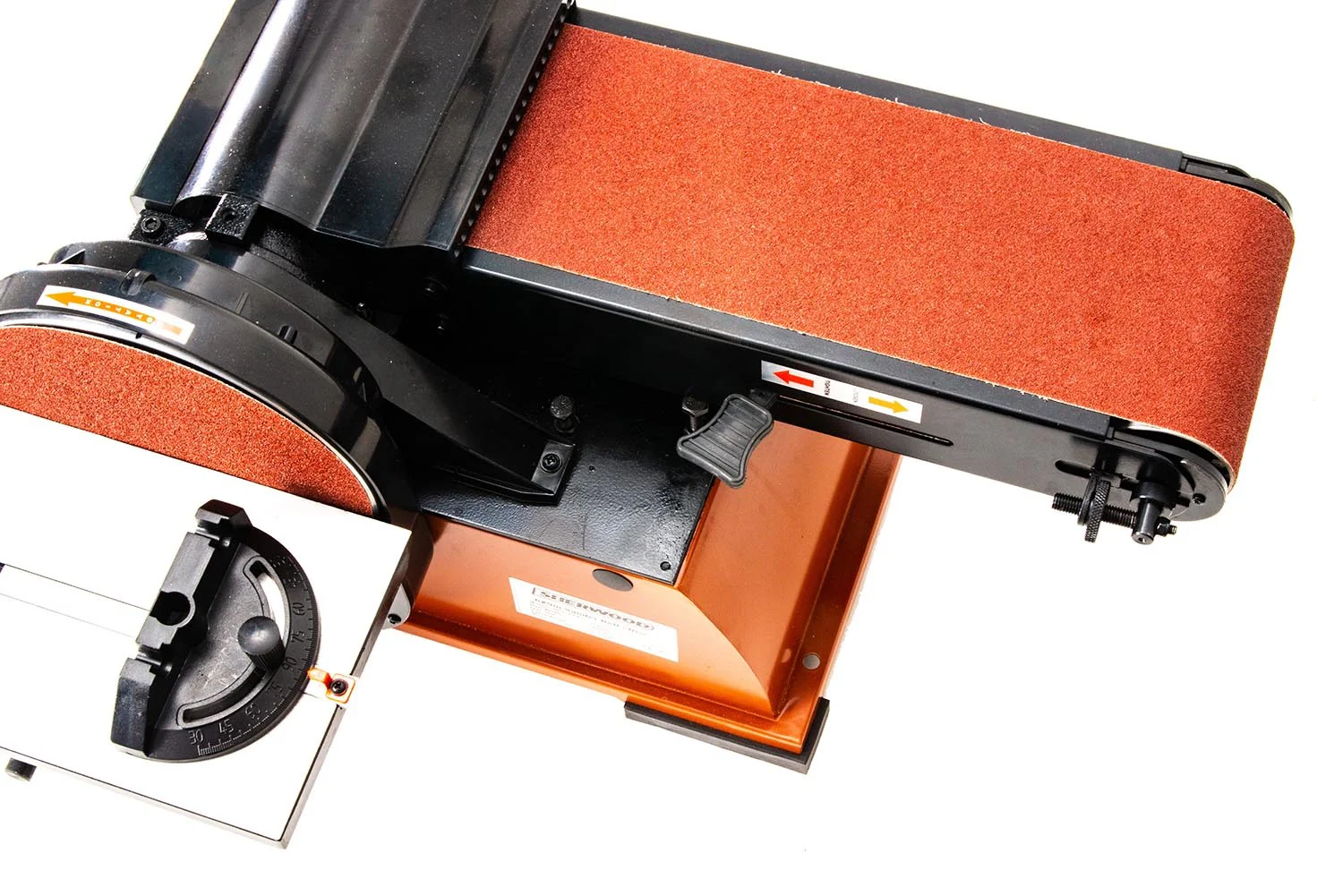 Sherwood 6 x 9in Benchtop Belt and Disc Sander 750W Vertical & Horizontal Rotating Belt - Image 4