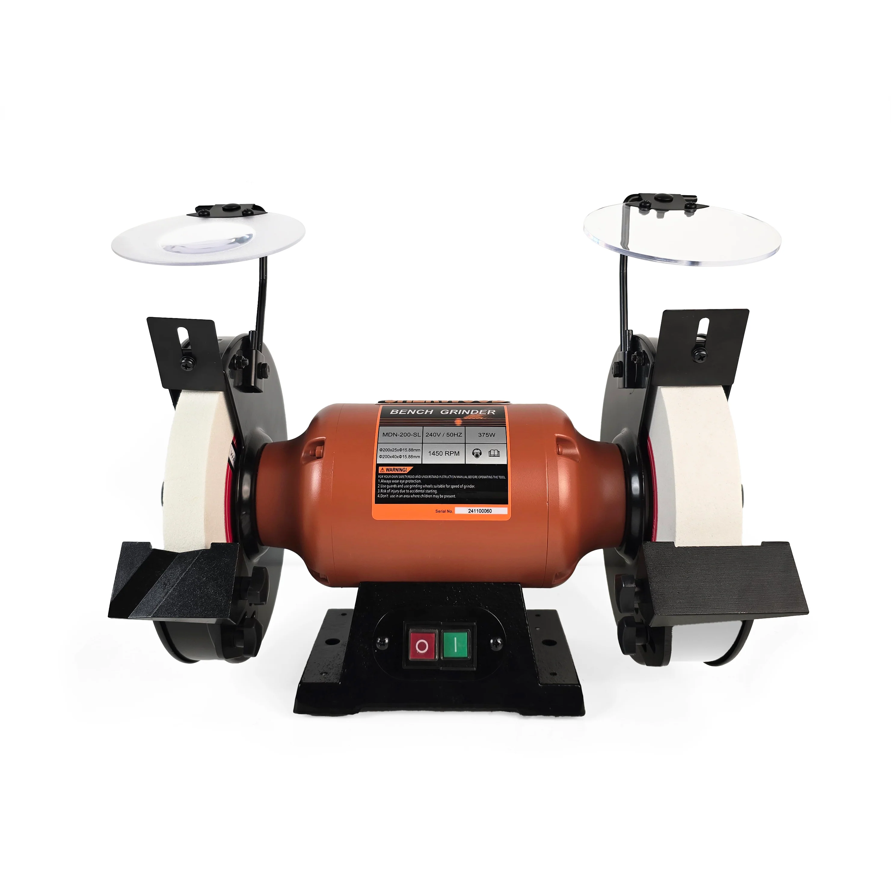 Sherwood 8in Benchtop Slow Speed Bench Grinder 1400RPM 375W - Image 3