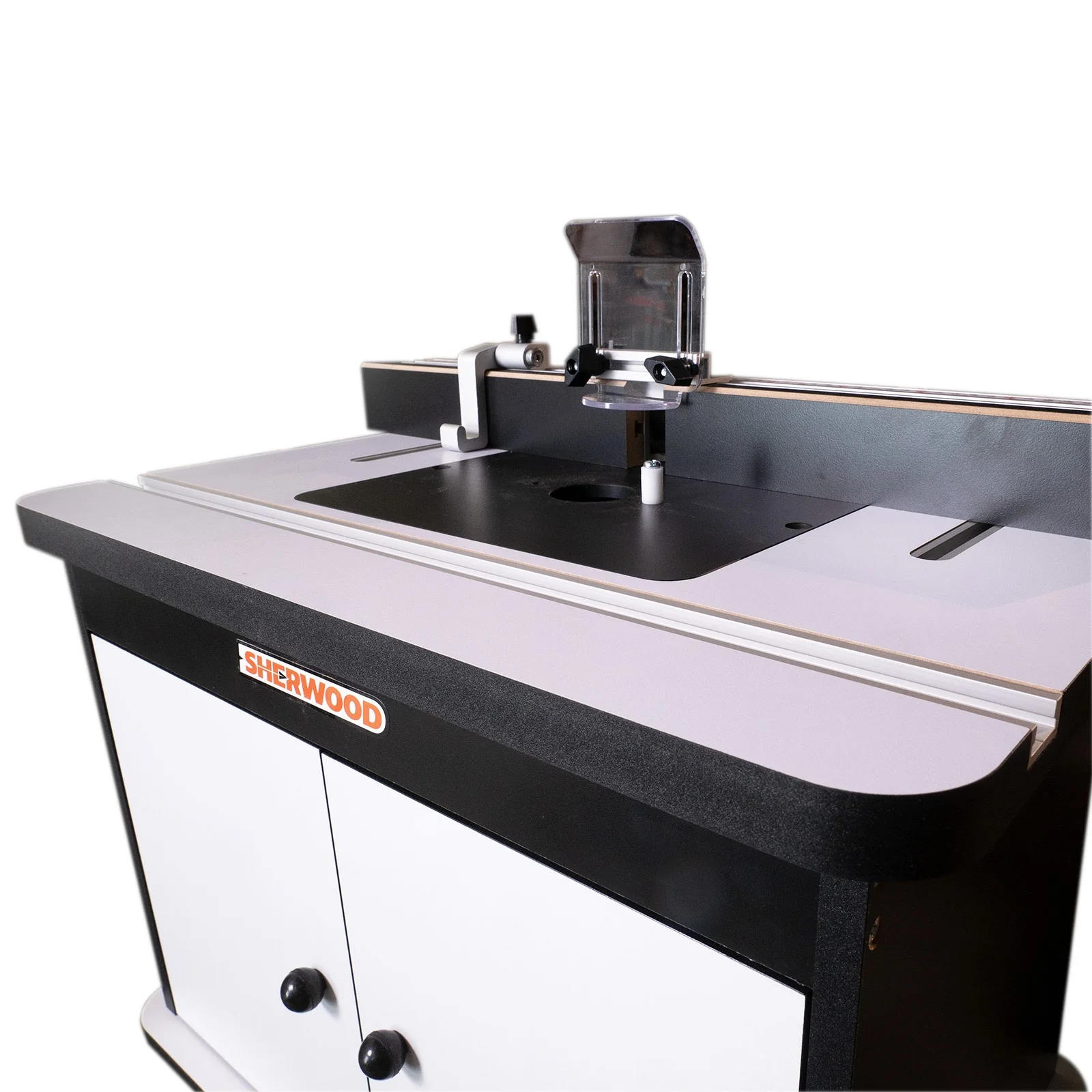Sherwood Benchtop Cabinet Router Table with Mounting Plate & Fence - Image 3