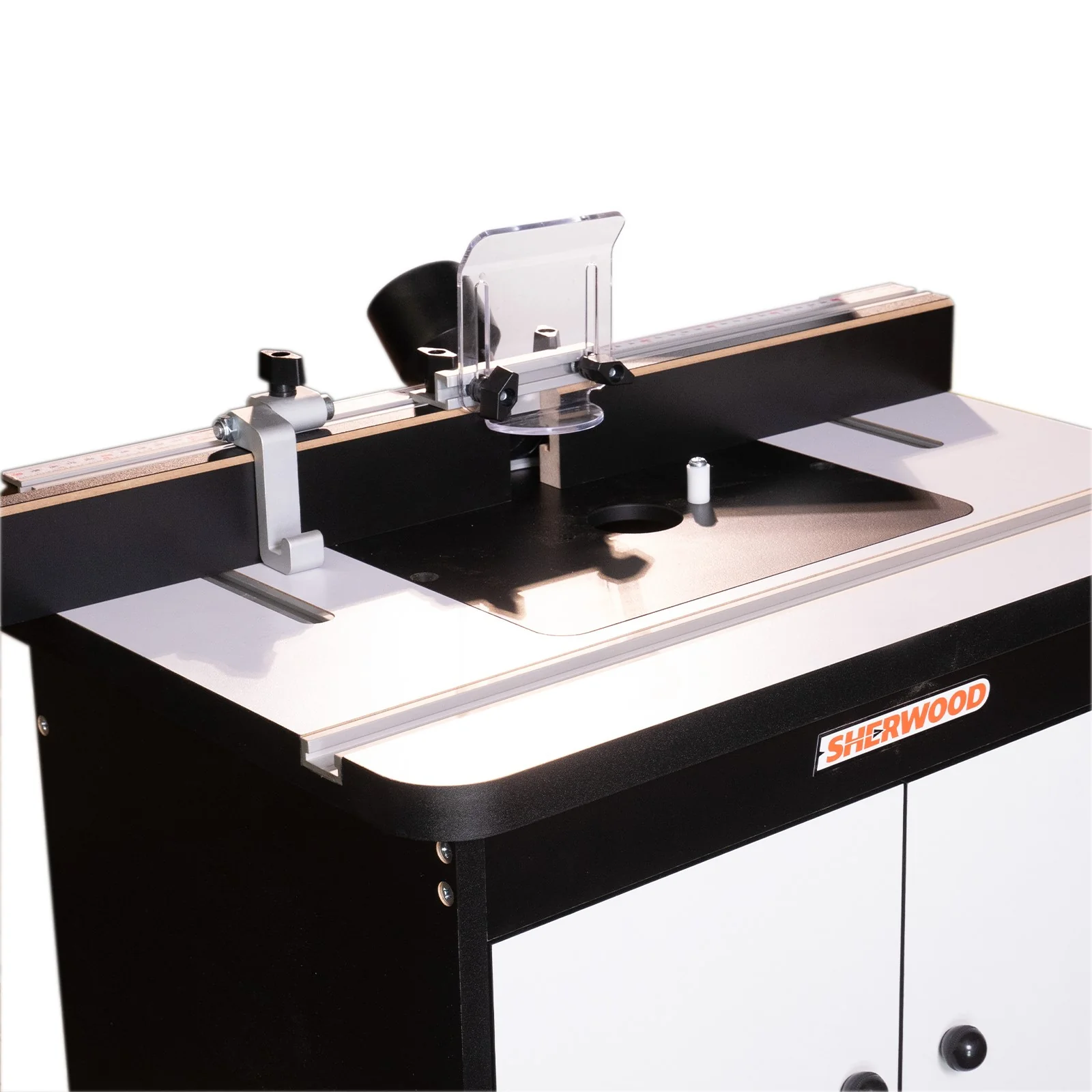 Sherwood Benchtop Cabinet Router Table with Mounting Plate & Fence - Image 4