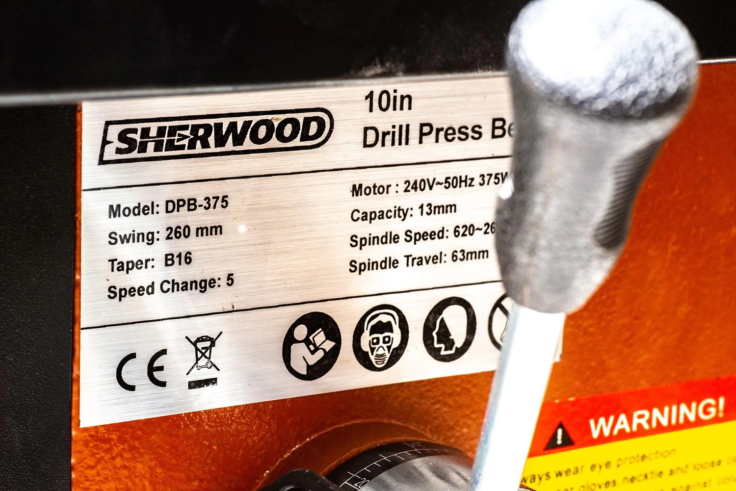 Sherwood Benchtop Drill Press 375W Portable - Image 6