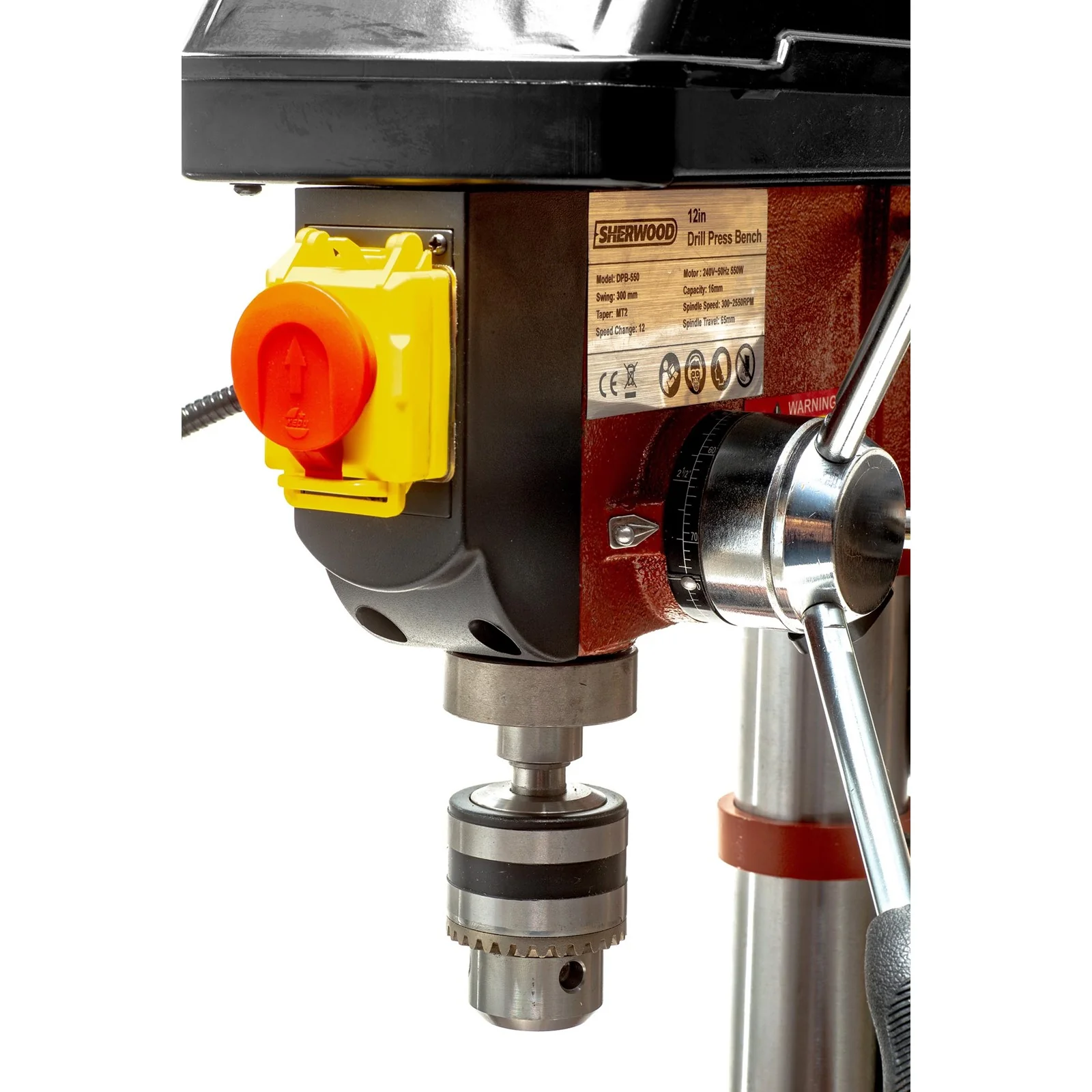 Sherwood Benchtop Drill Press 550W Portable - Image 7