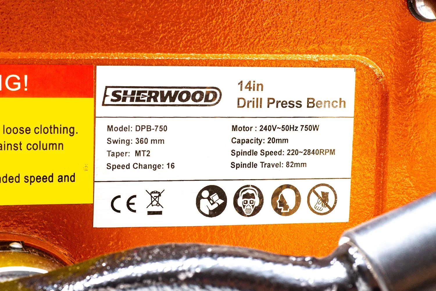 Sherwood Benchtop Drill Press 750W Portable - Image 9