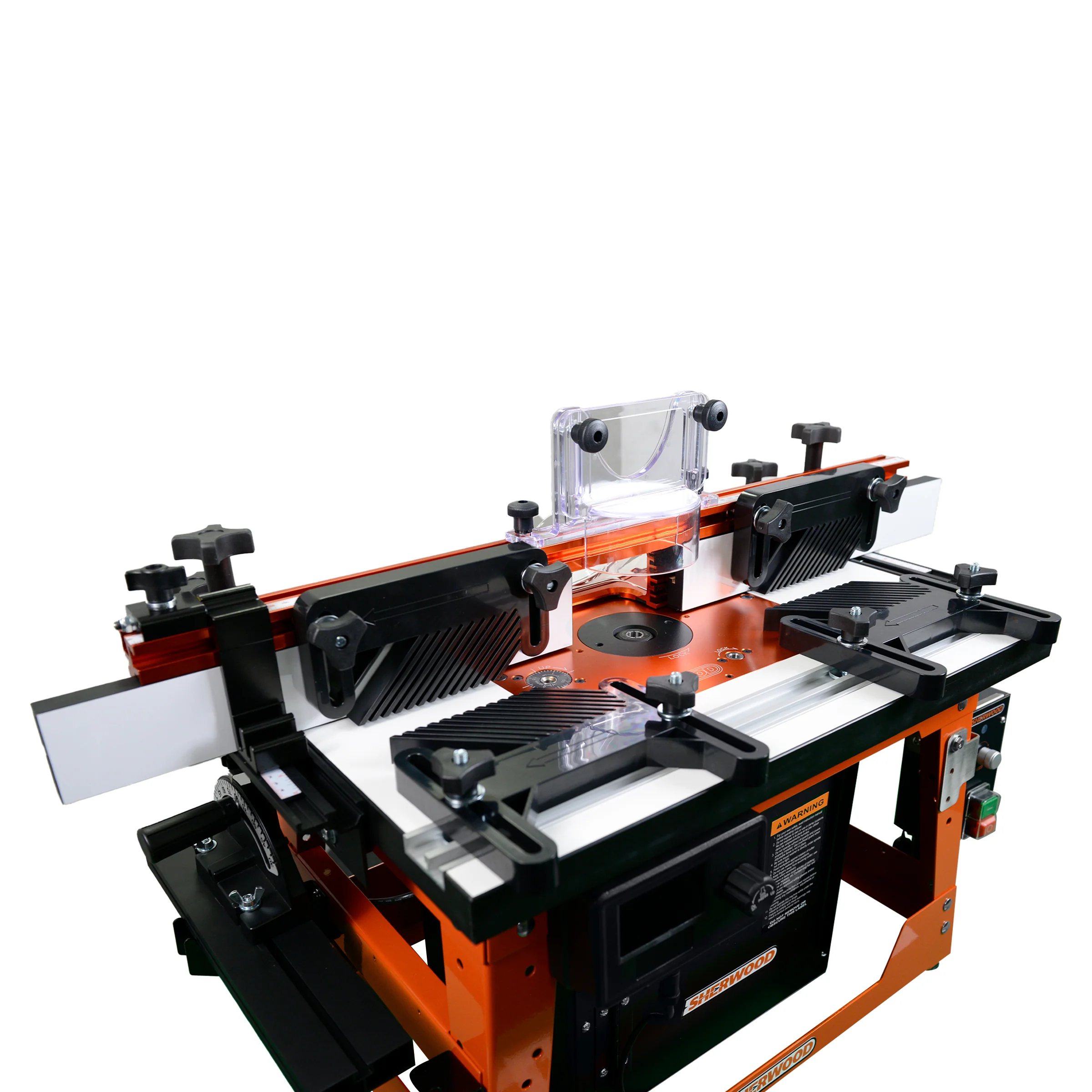 Sherwood Deluxe Benchtop Router Table MDF/Phenolic Top with Motorised DRO Router Lift & 1800W Round Body Motor - Image 6