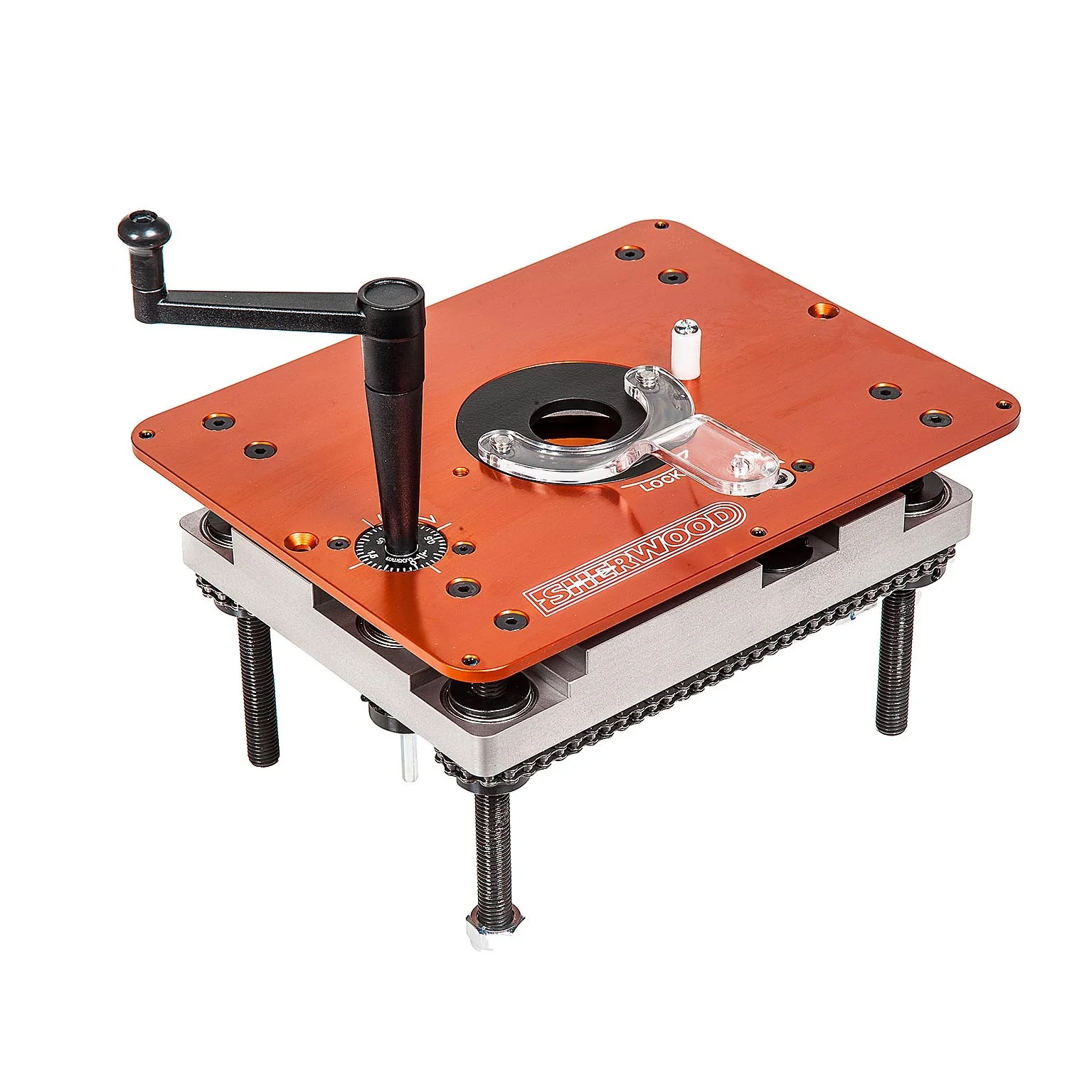 Sherwood Deluxe Cast Iron Router Extension Wing with RLIFT-3 Plunge Router Lift suits Table Saws 685 x 406mm - Image 5