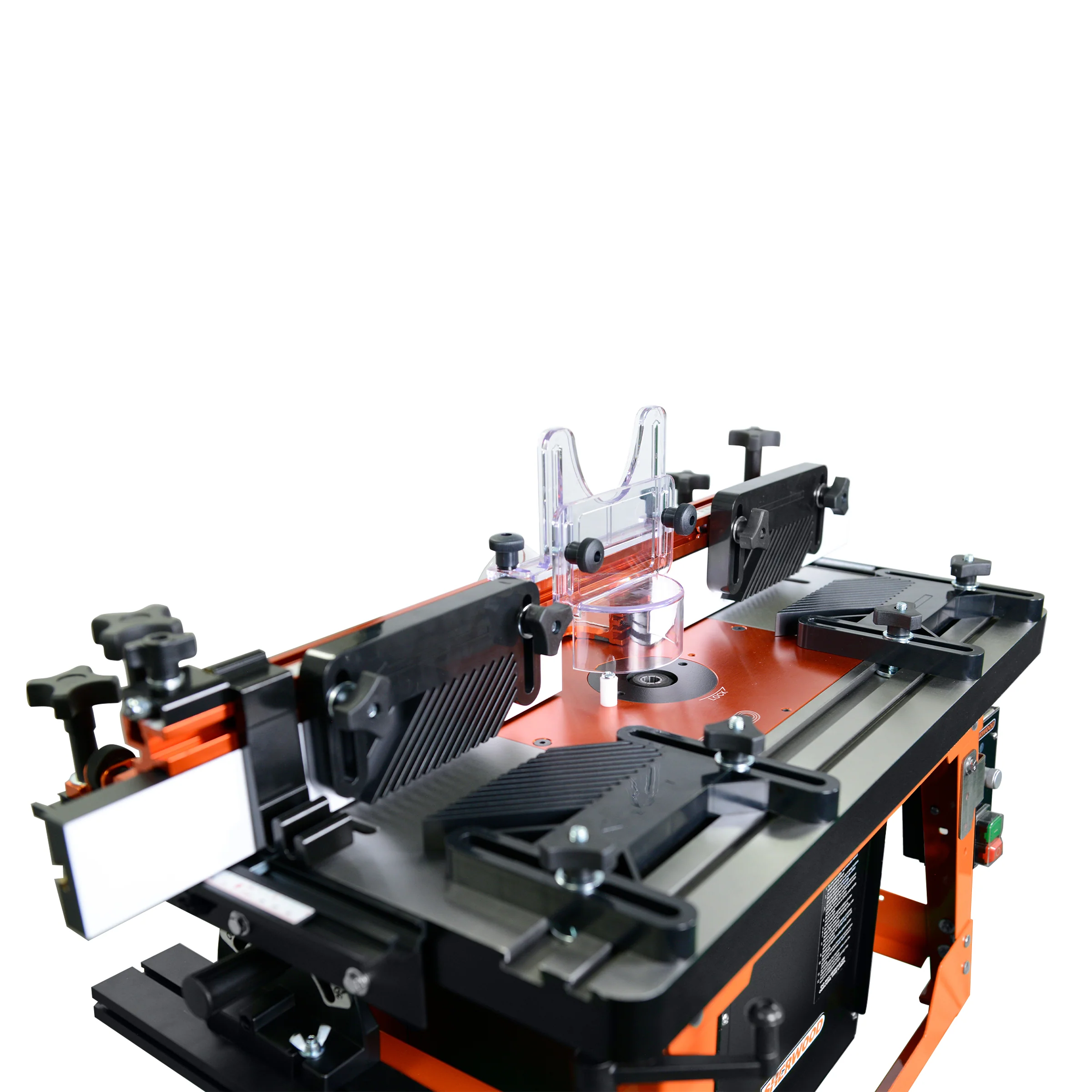 Sherwood Industrial Benchtop Router Table with Cast Iron Table, Lift & Round Body Router Motor - Image 6