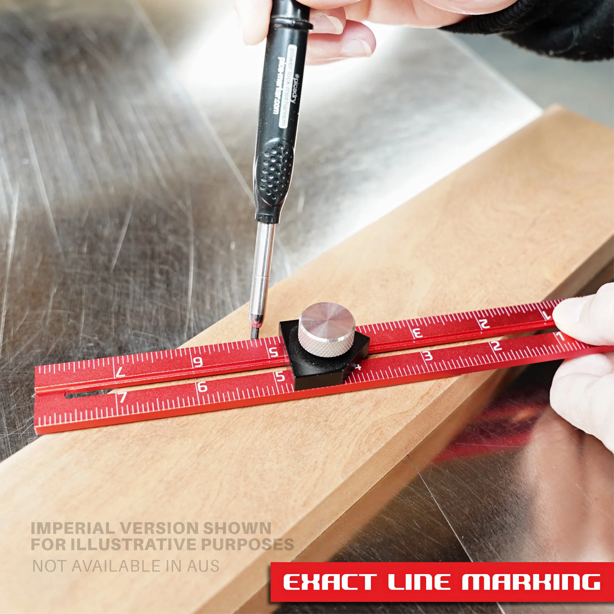 Swan Tool Group RED TAIL Offset Ruler 200mm - Image 6
